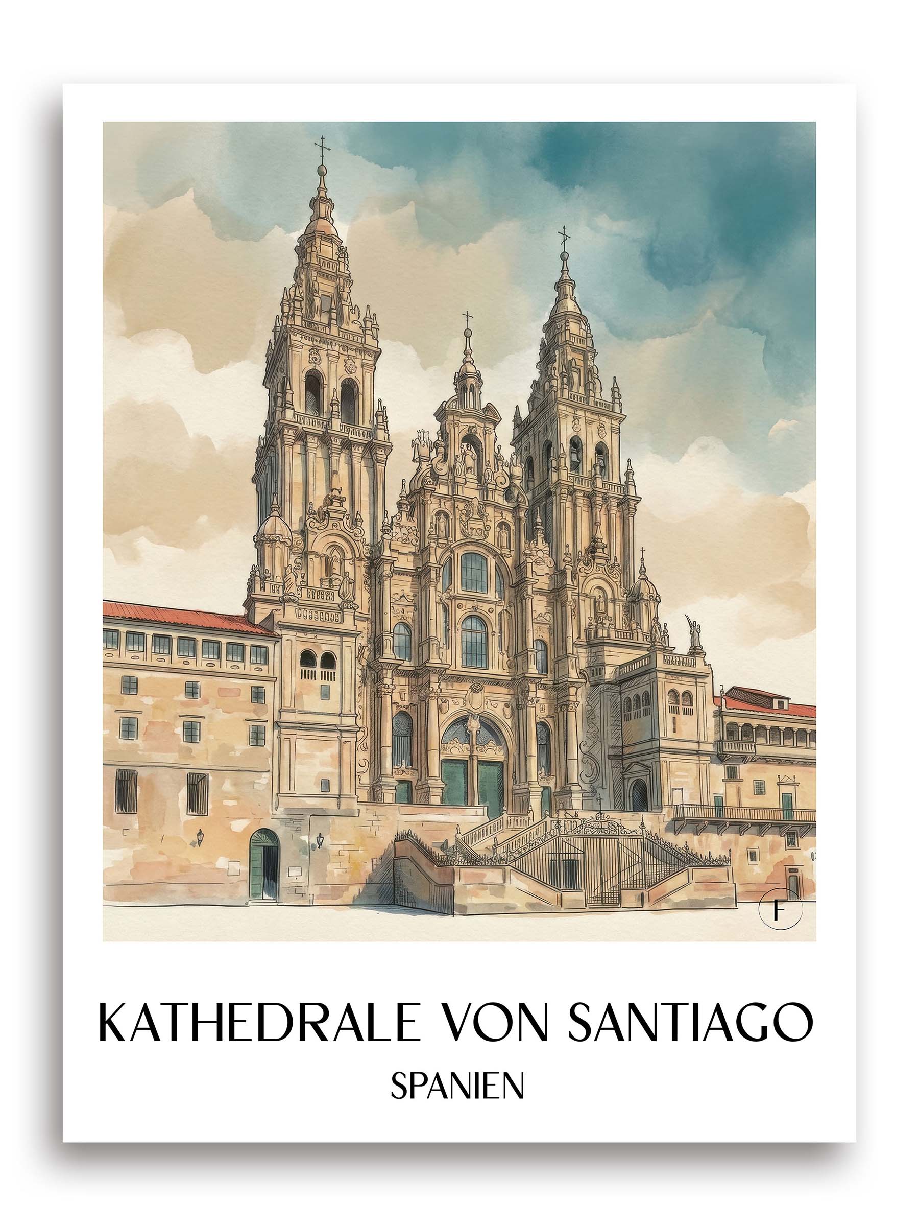 kathedrale-von-santiago-spanien-spanien-poster-aquarell