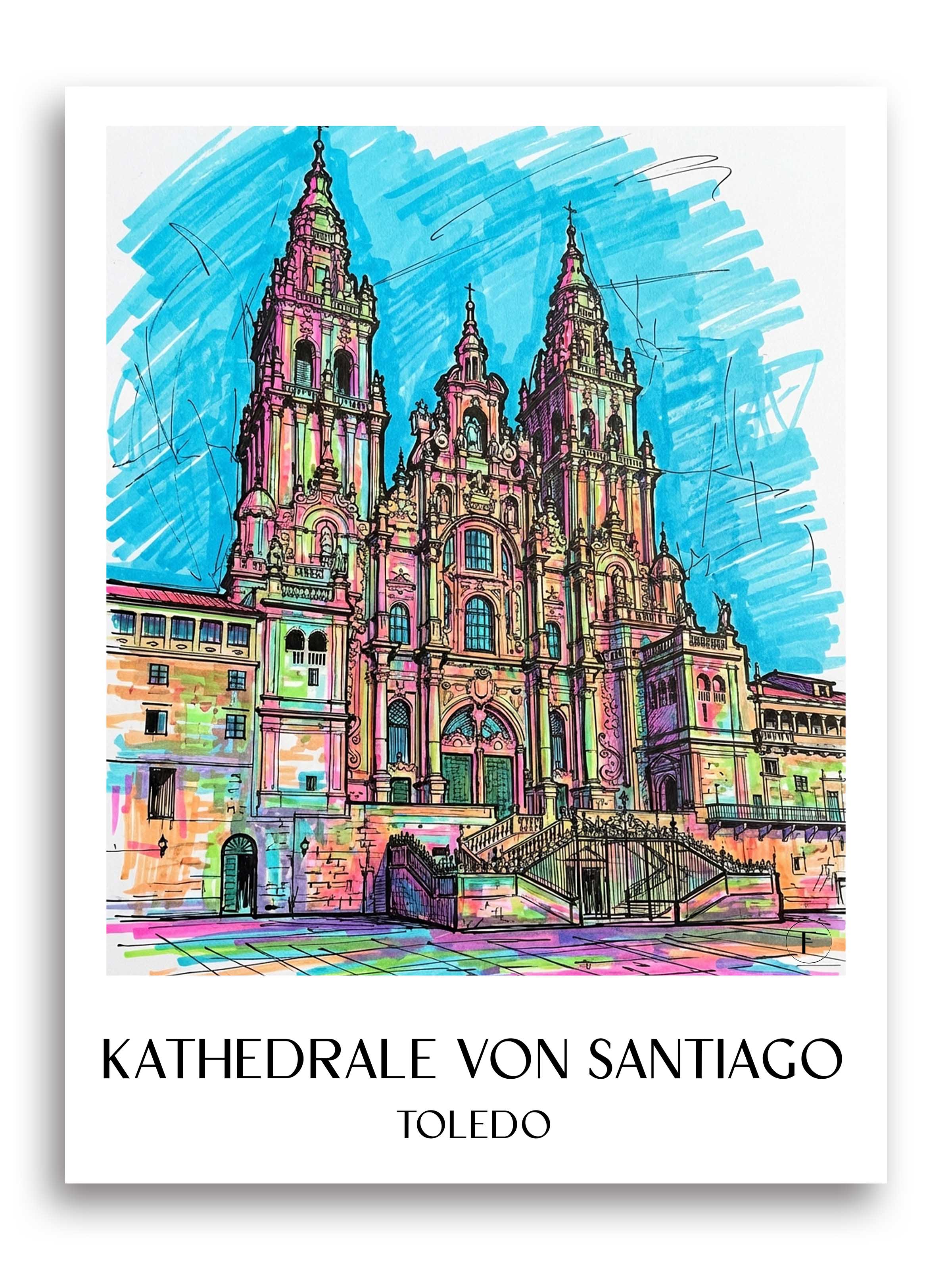 kathedrale-von-santiago-spanien-spanien-poster-graffiti