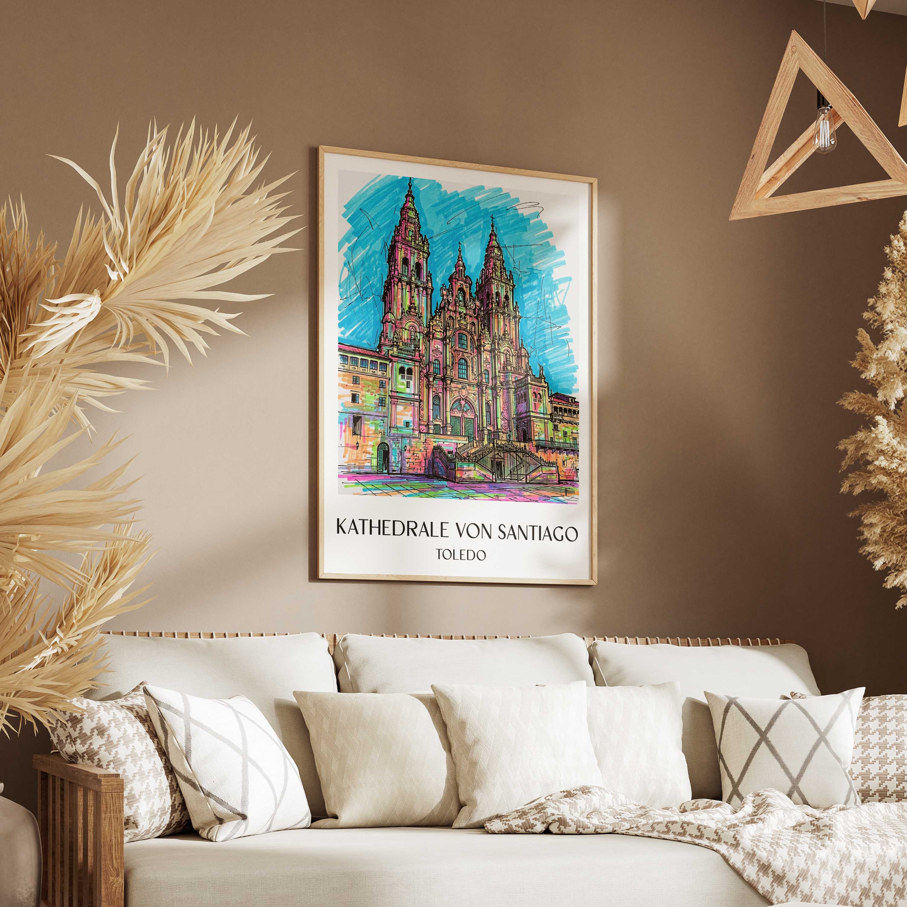kathedrale-von-santiago-spanien-spanien-poster-graffiti