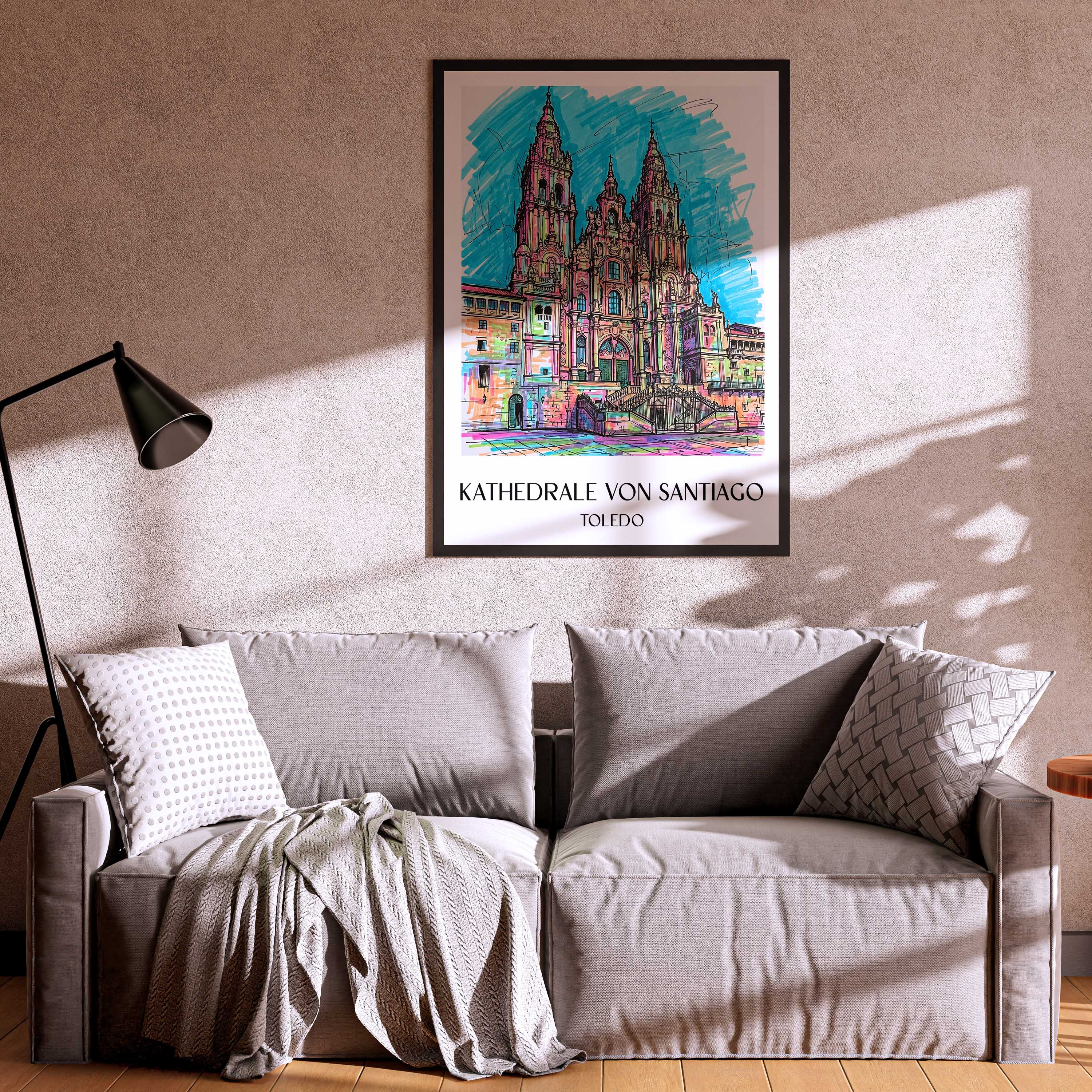 kathedrale-von-santiago-spanien-spanien-poster-graffiti