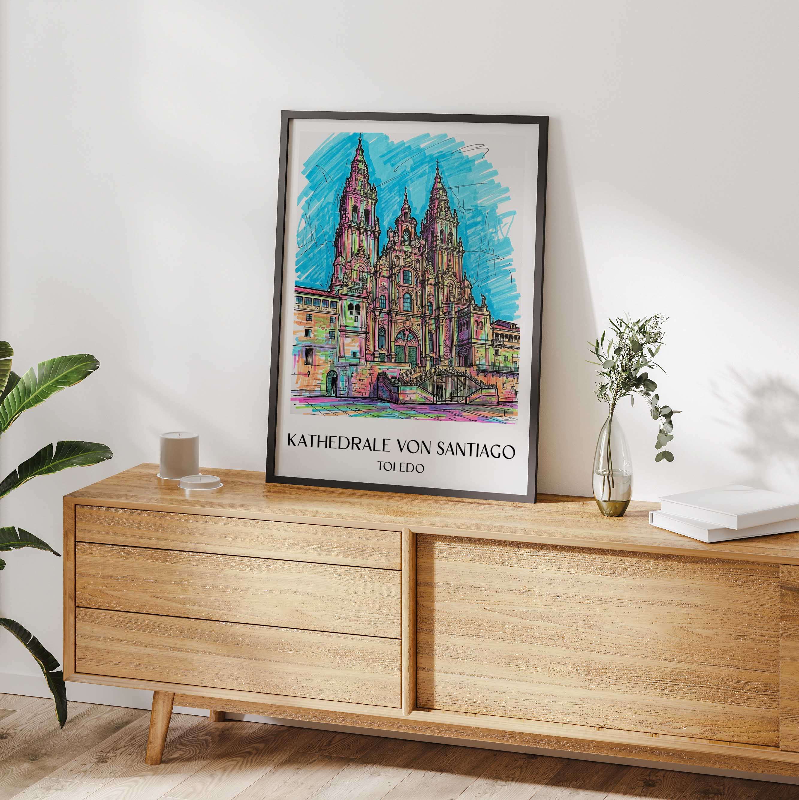 kathedrale-von-santiago-spanien-spanien-poster-graffiti