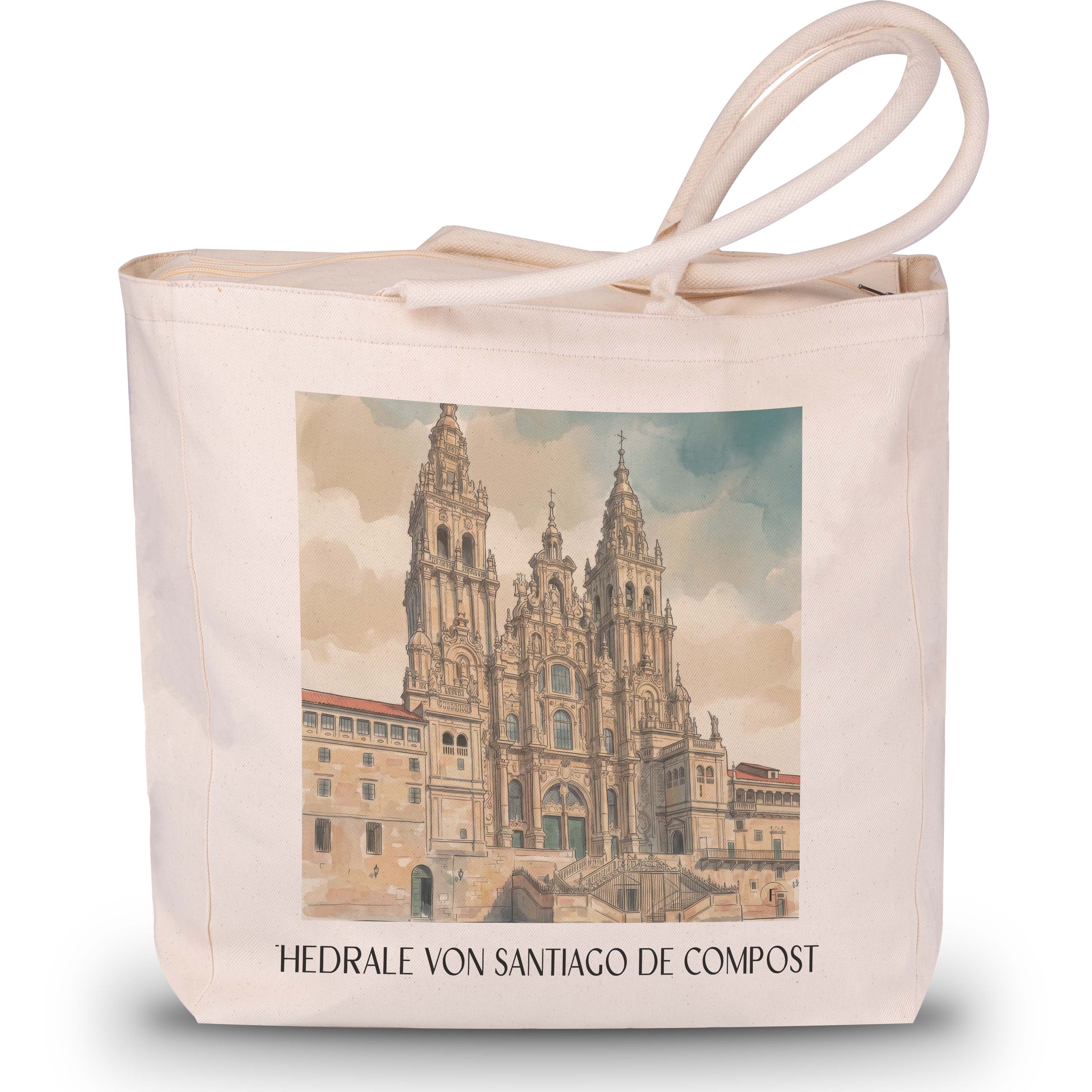 kathedrale-von-santiago-spanien-spanien-einkaufstasche-aquarell