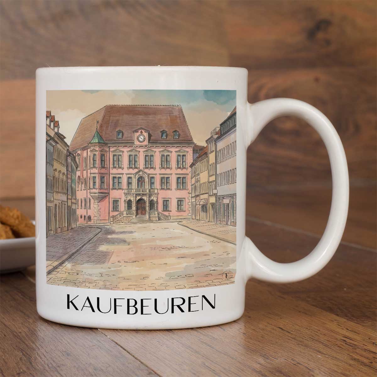 kaufbeuren-schwaben-deutschland-kaffeebecher-aquarell