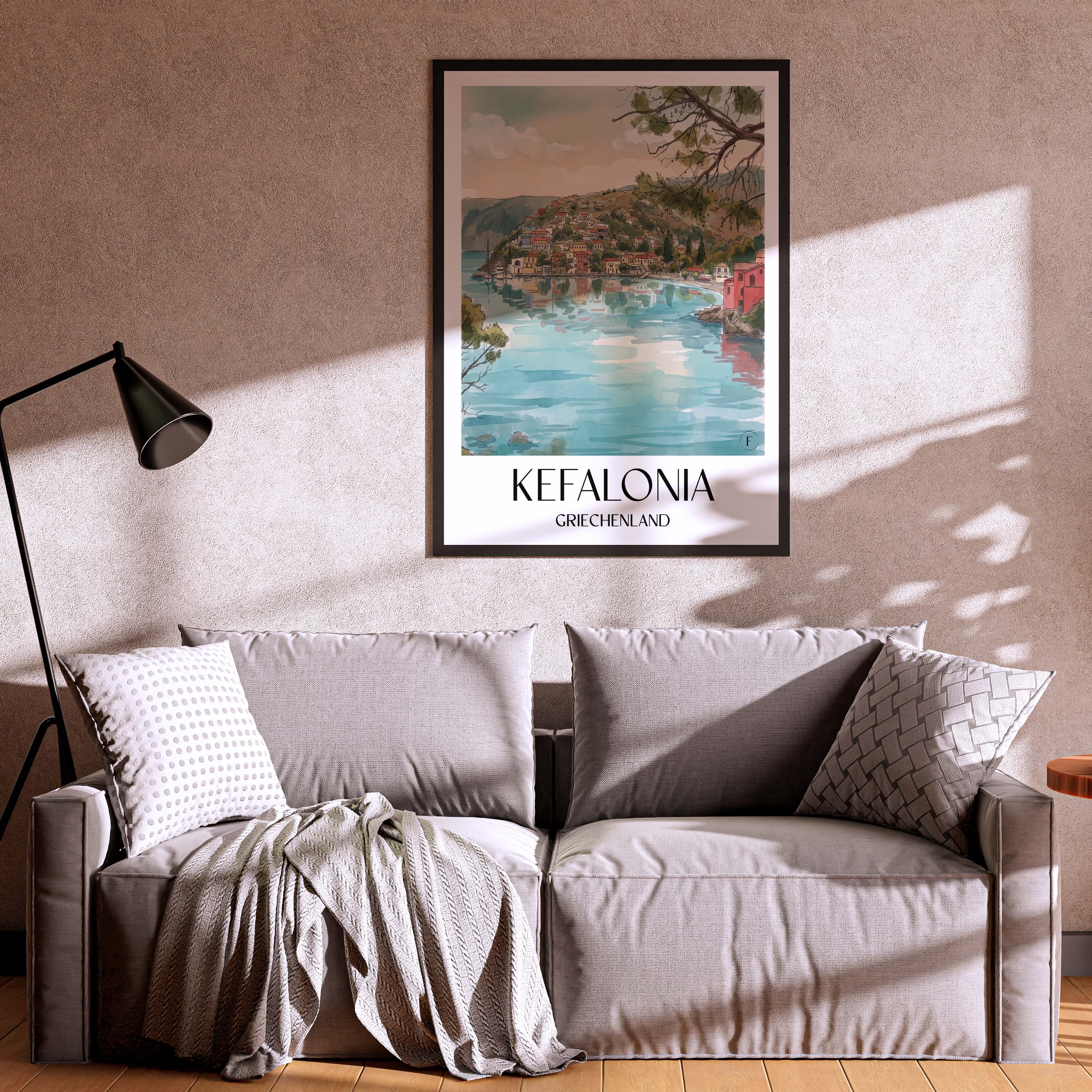 kefalonia-griechenland-poster-aquarell