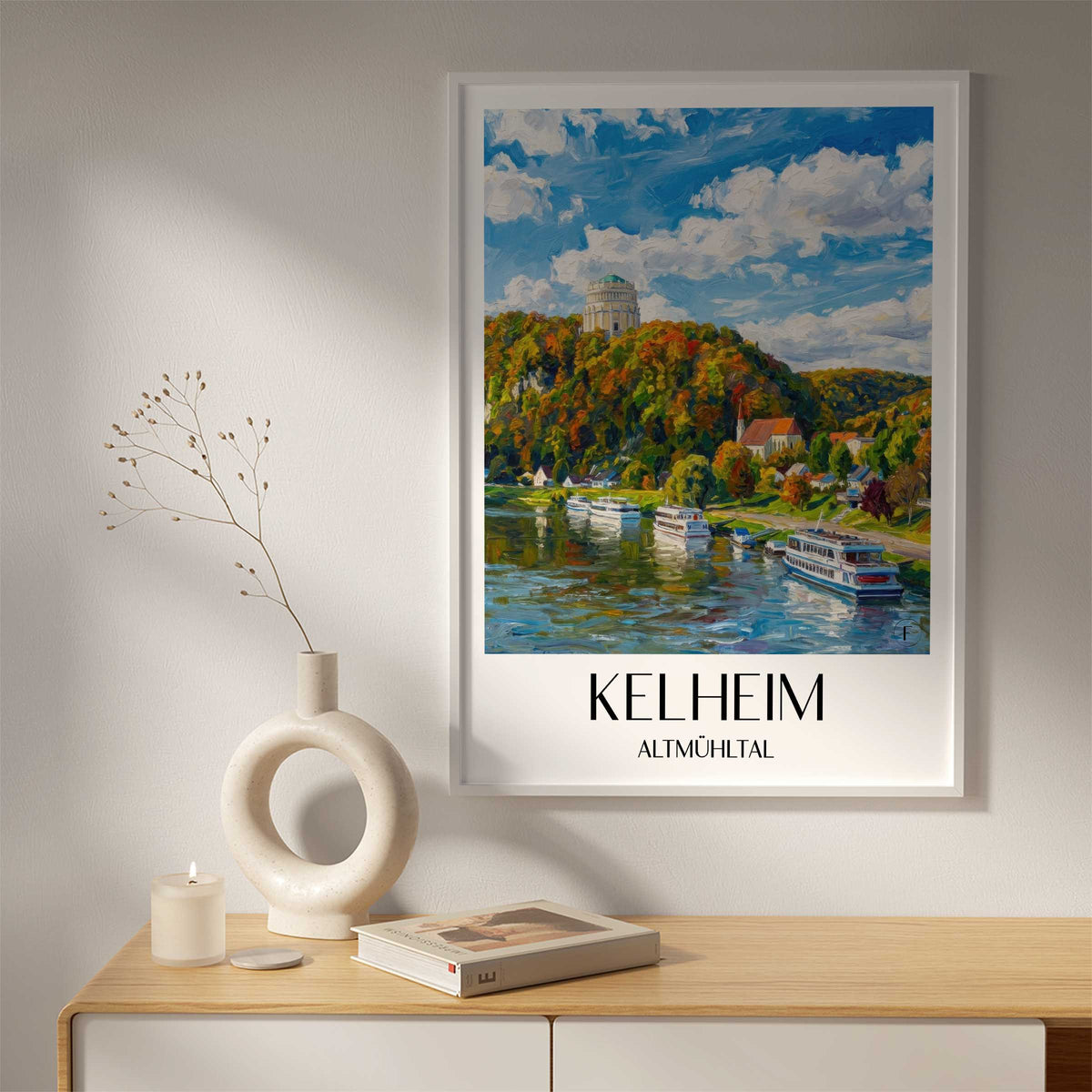 kelheim-altmühltal-deutschland-poster-oil-painting-oelgemaelde