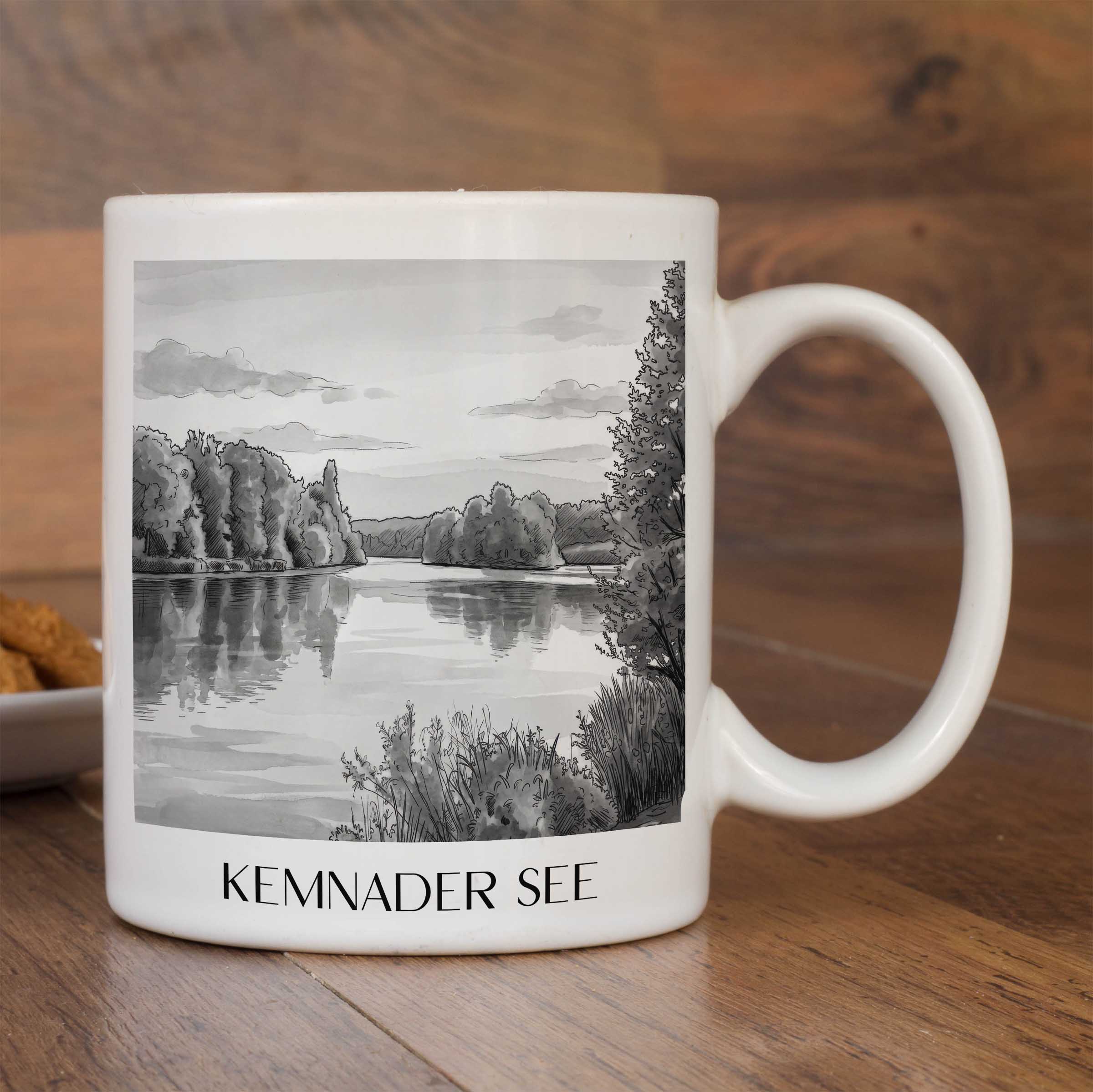 kemnader-see-bochum-deutschland-kaffeebecher-aquarell-schwarz-weiss