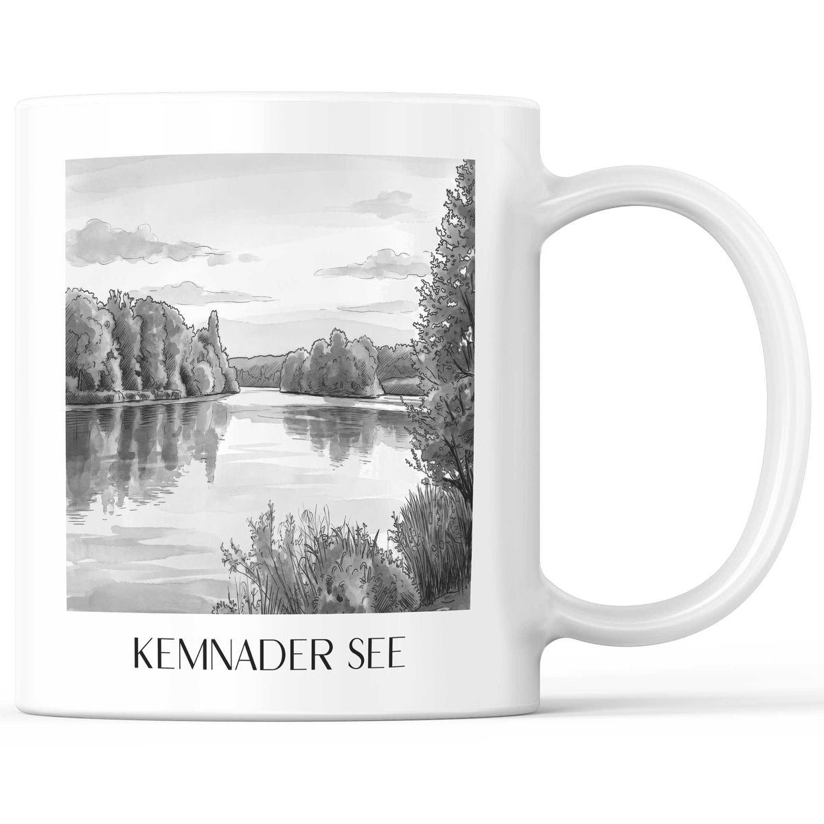 kemnader-see-bochum-deutschland-kaffeebecher-aquarell-schwarz-weiss