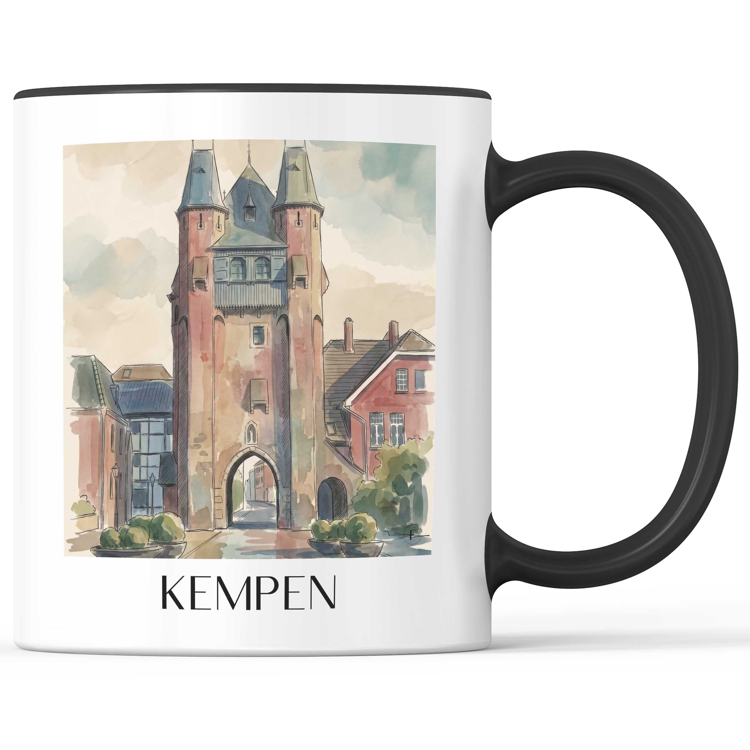 kempen-niederrhein-deutschland-kaffeebecher-aquarell