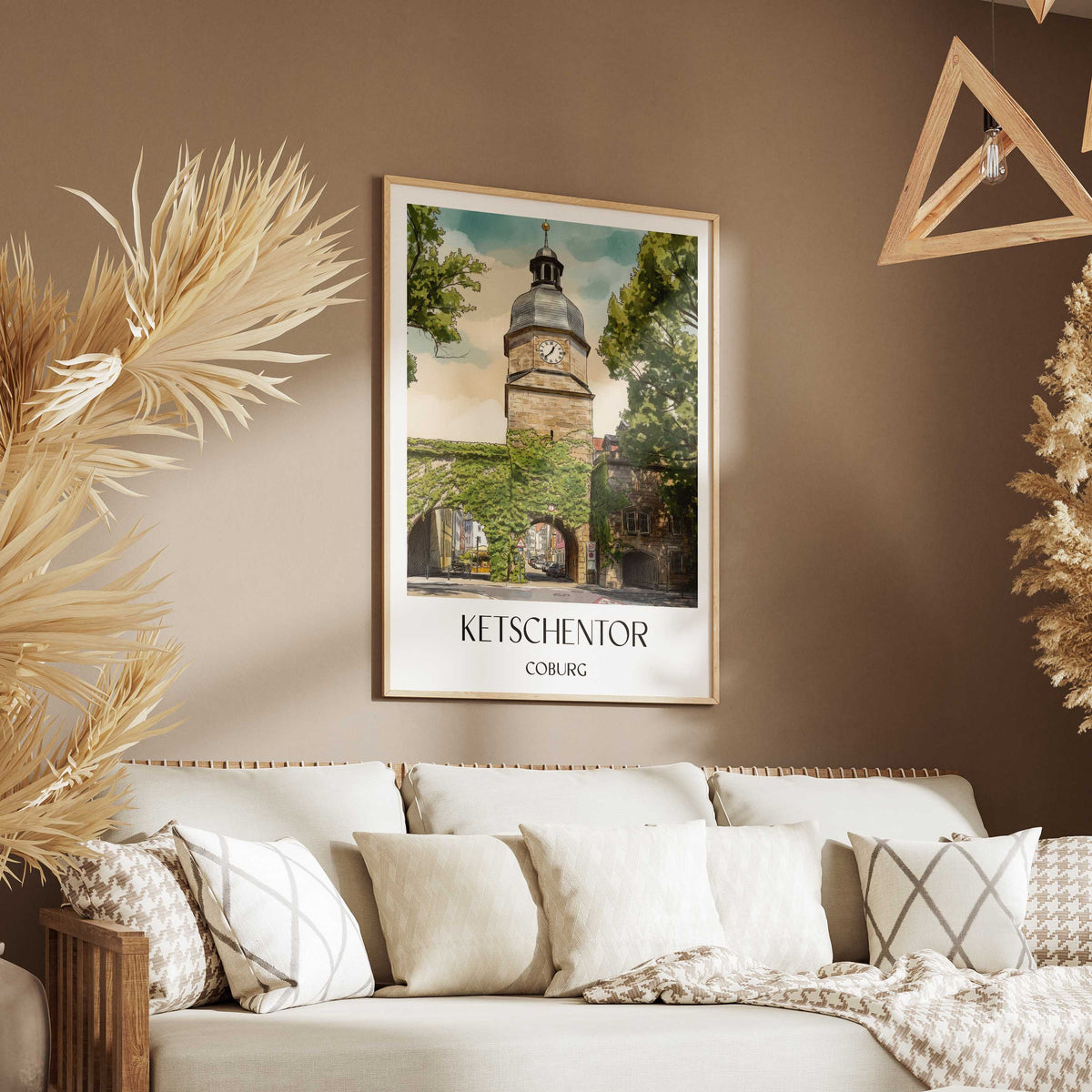 ketschentor-coburg-deutschland-poster-aquarell