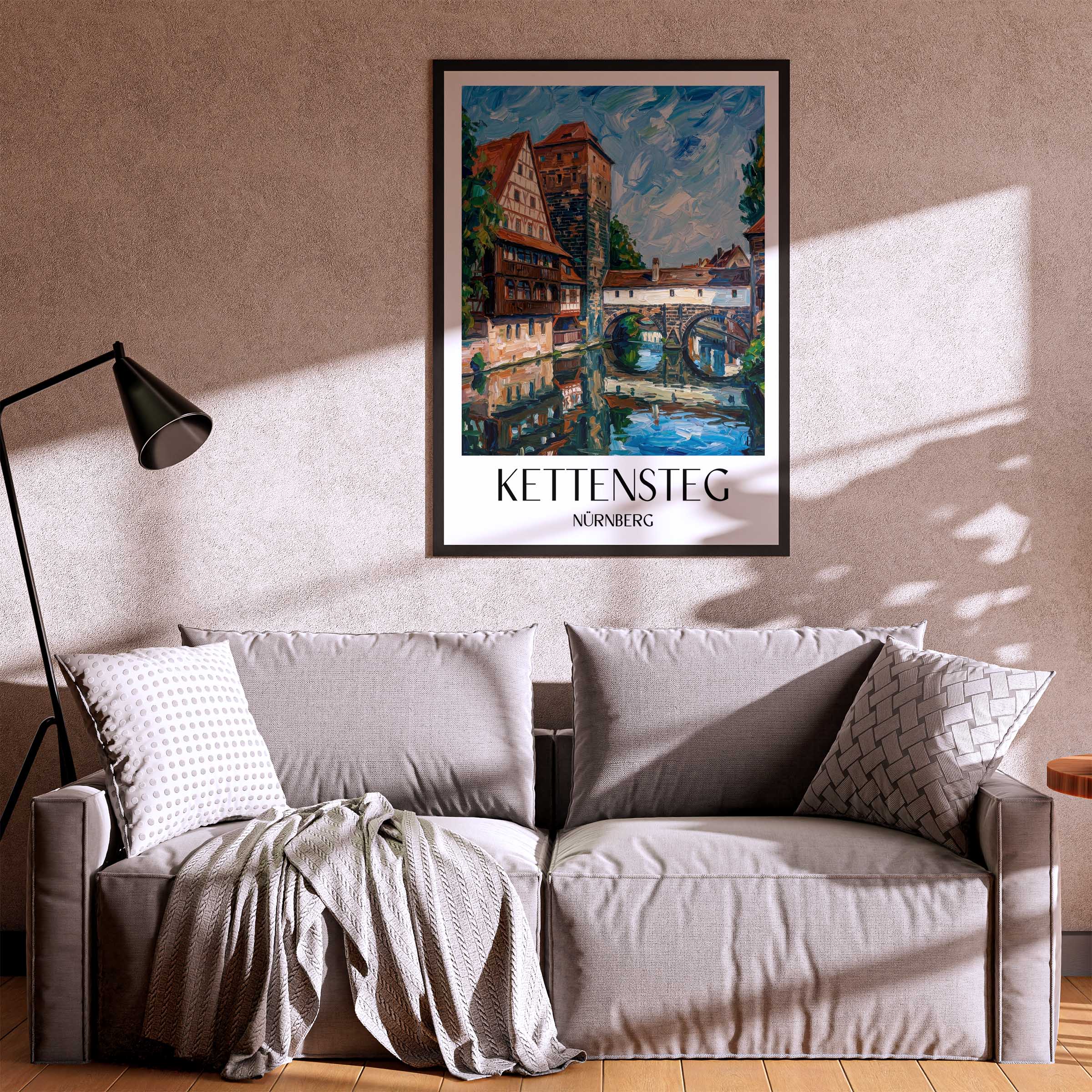 kettensteg-nürnberg-deutschland-poster-oil-painting-oelgemaelde