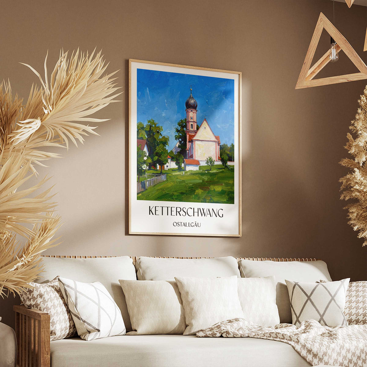 ketterschwang-ostallgäu-deutschland-poster-oil-painting-oelgemaelde