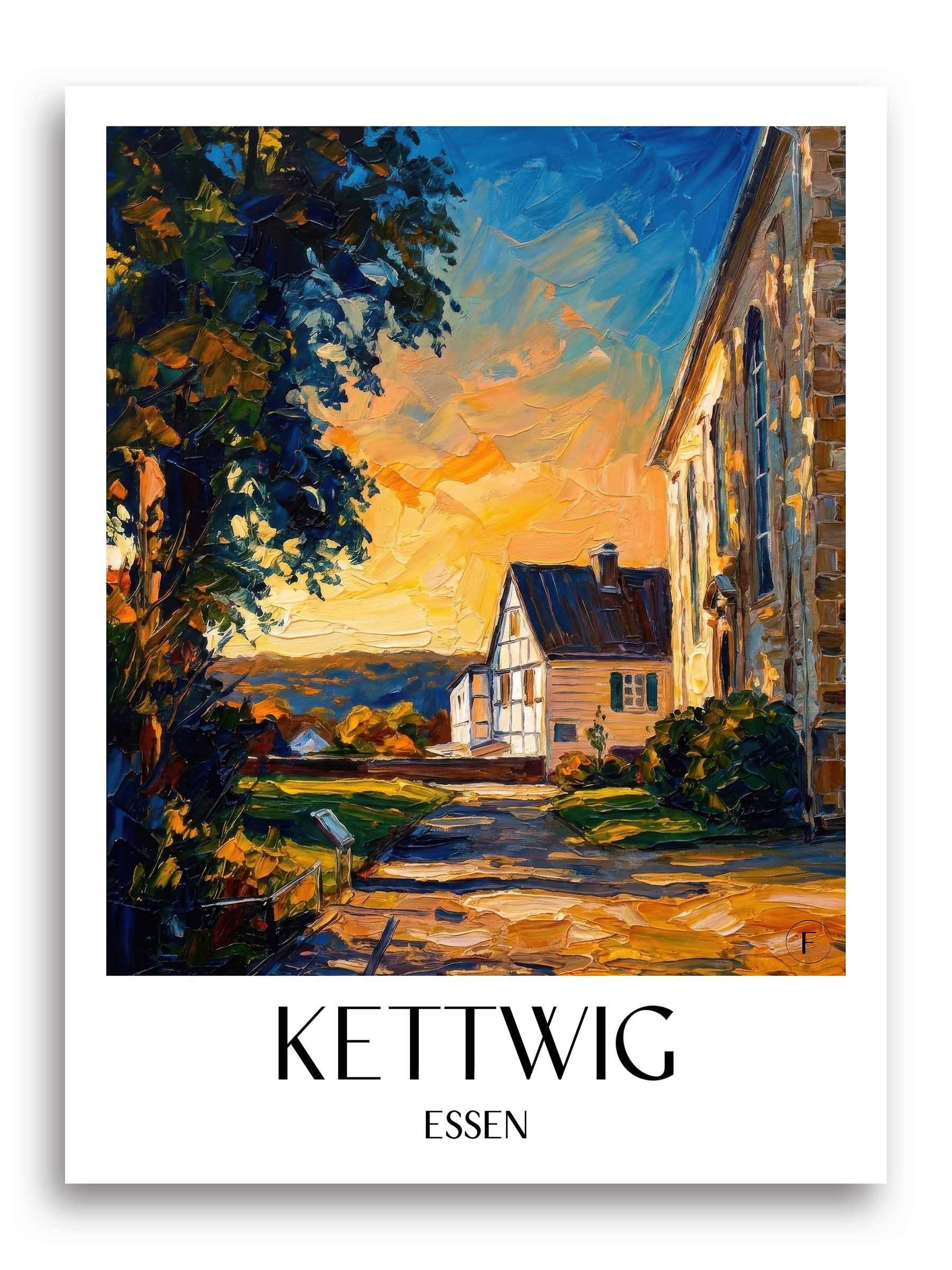 kettwig-essen-deutschland-poster-oil-painting-oelgemaelde