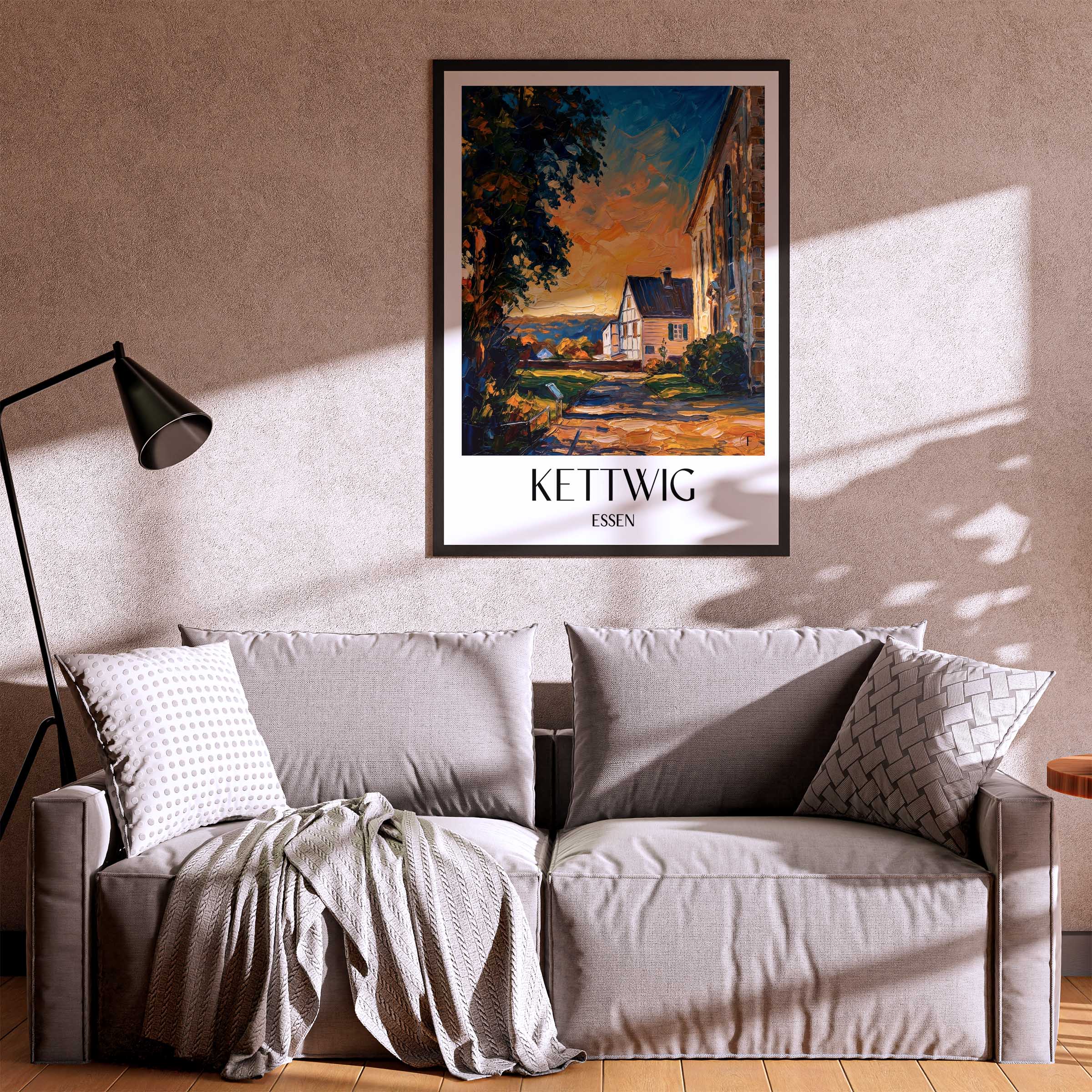 kettwig-essen-deutschland-poster-oil-painting-oelgemaelde
