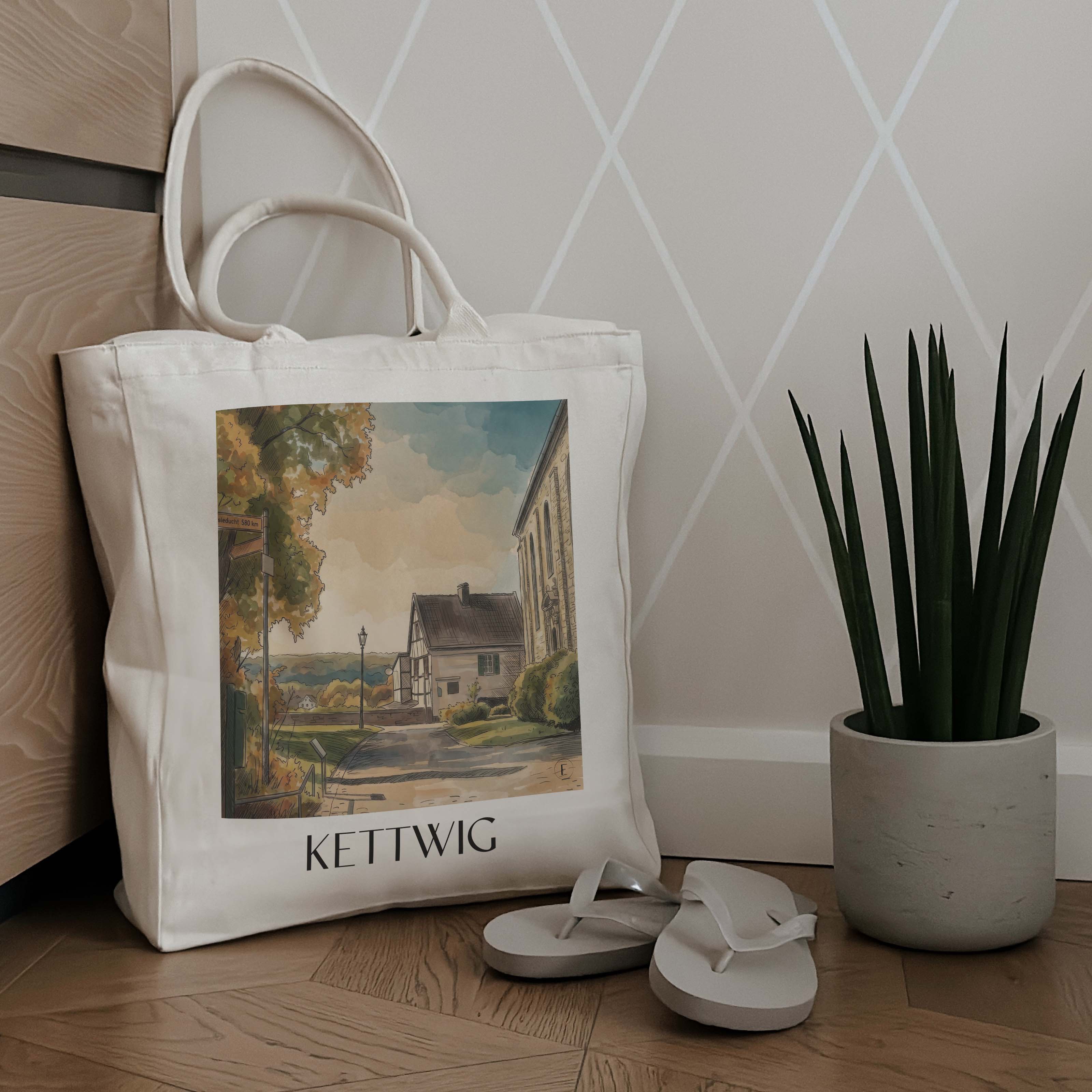 kettwig-essen-deutschland-einkaufstasche-aquarell