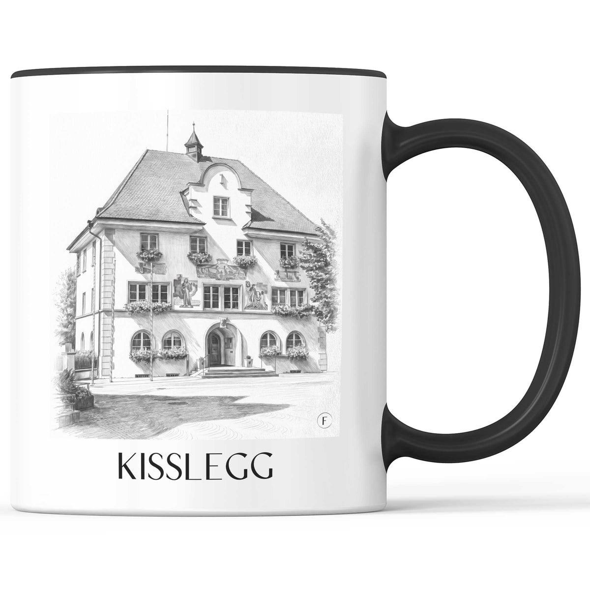 Kißlegg Kaffeebecher - Baden-Württemberg - Deutschland Becher - Kaffeetasse im Zeichnung Stil