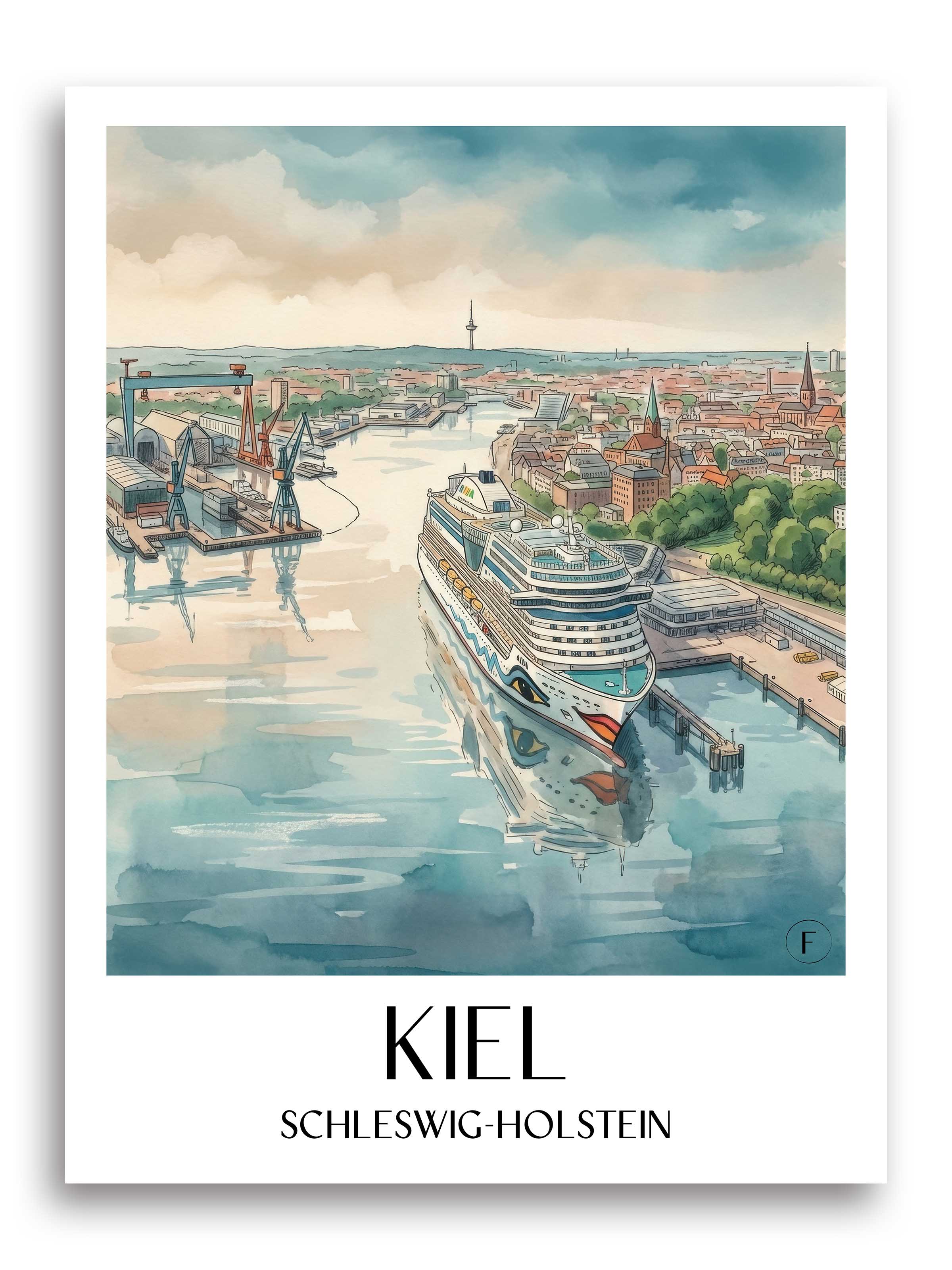 kiel-schleswig-holstein-deutschland-poster-aquarell