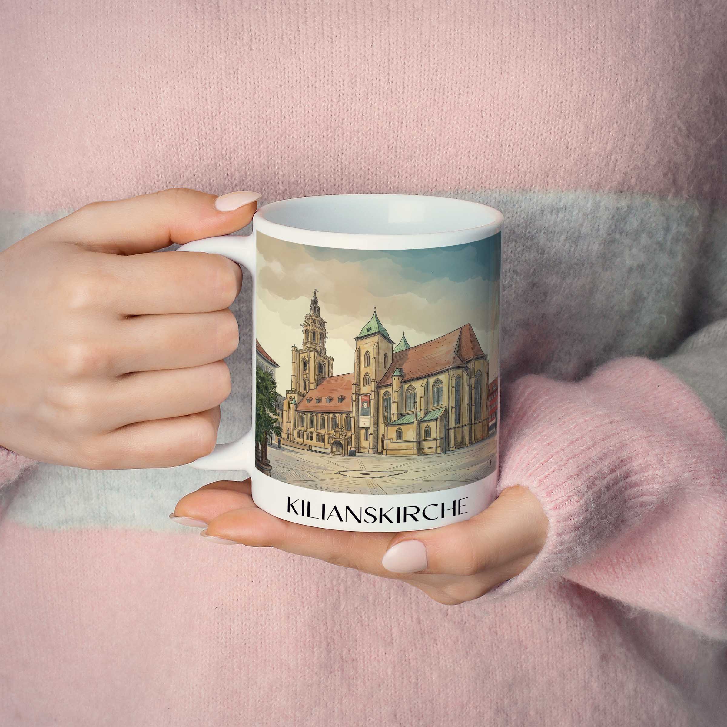 kilianskirche-heilbronn-deutschland-kaffeebecher-aquarell