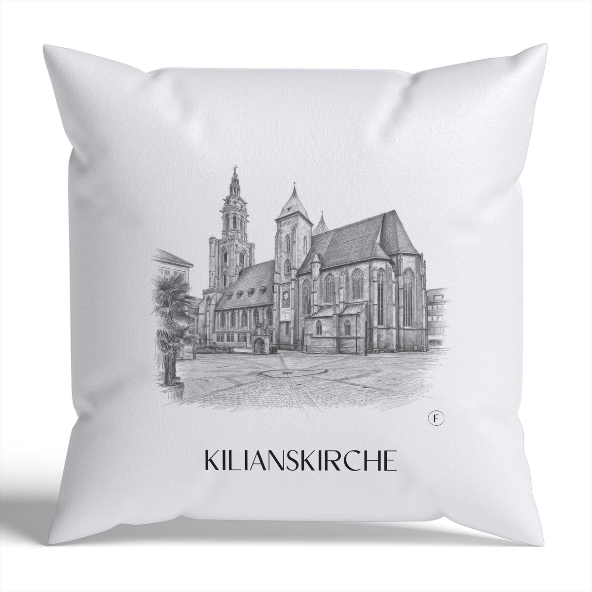 kilianskirche-heilbronn-deutschland-kissenbezug-bleistift-zeichnung-drawing