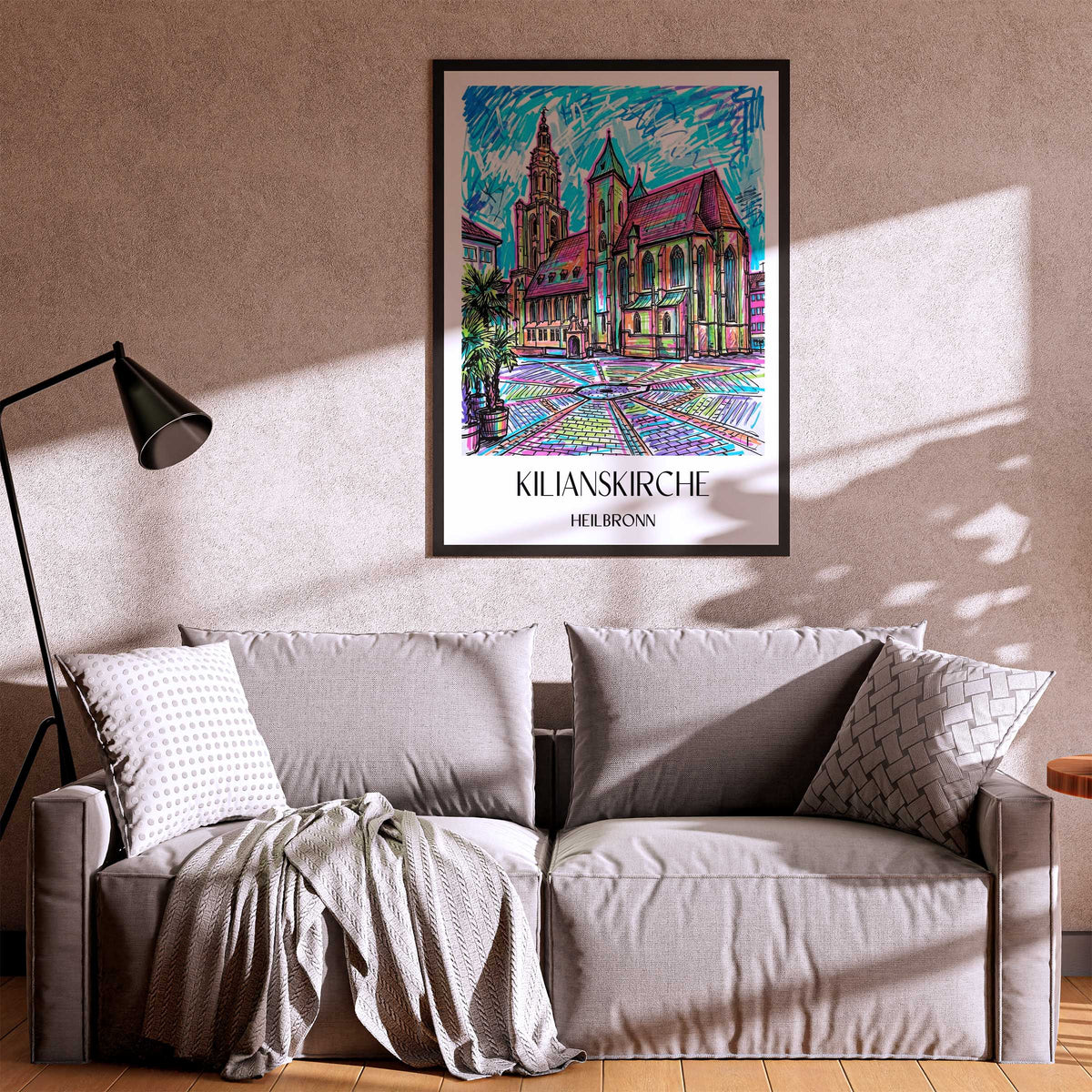 kilianskirche-heilbronn-deutschland-poster-graffiti
