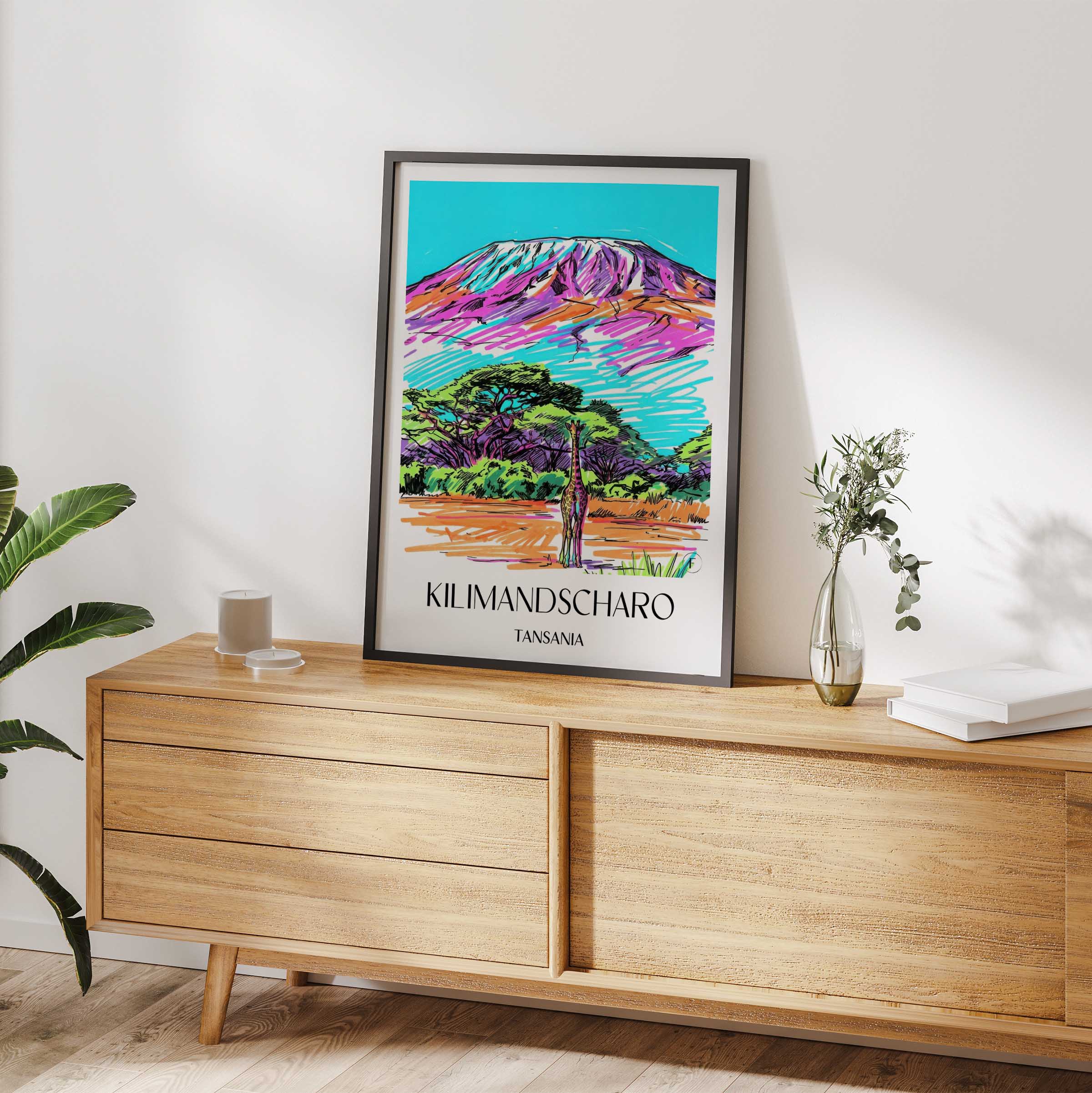 kilimandscharo-tansania-poster-graffiti