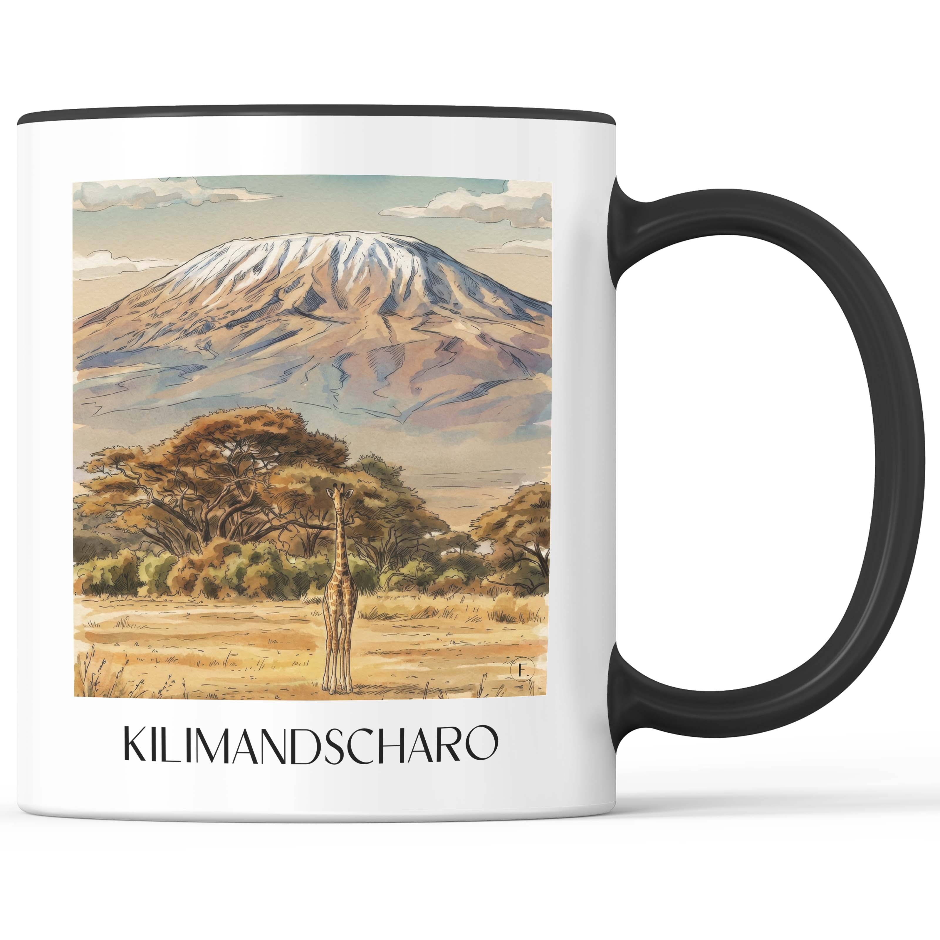 kilimandscharo-tansania-kaffeebecher-aquarell