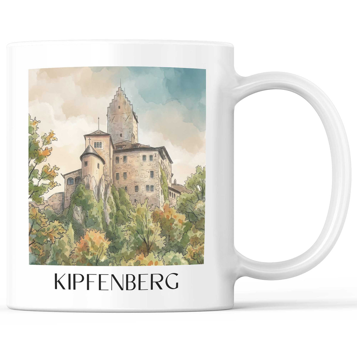 kipfenberg-altmühltal-deutschland-kaffeebecher-aquarell