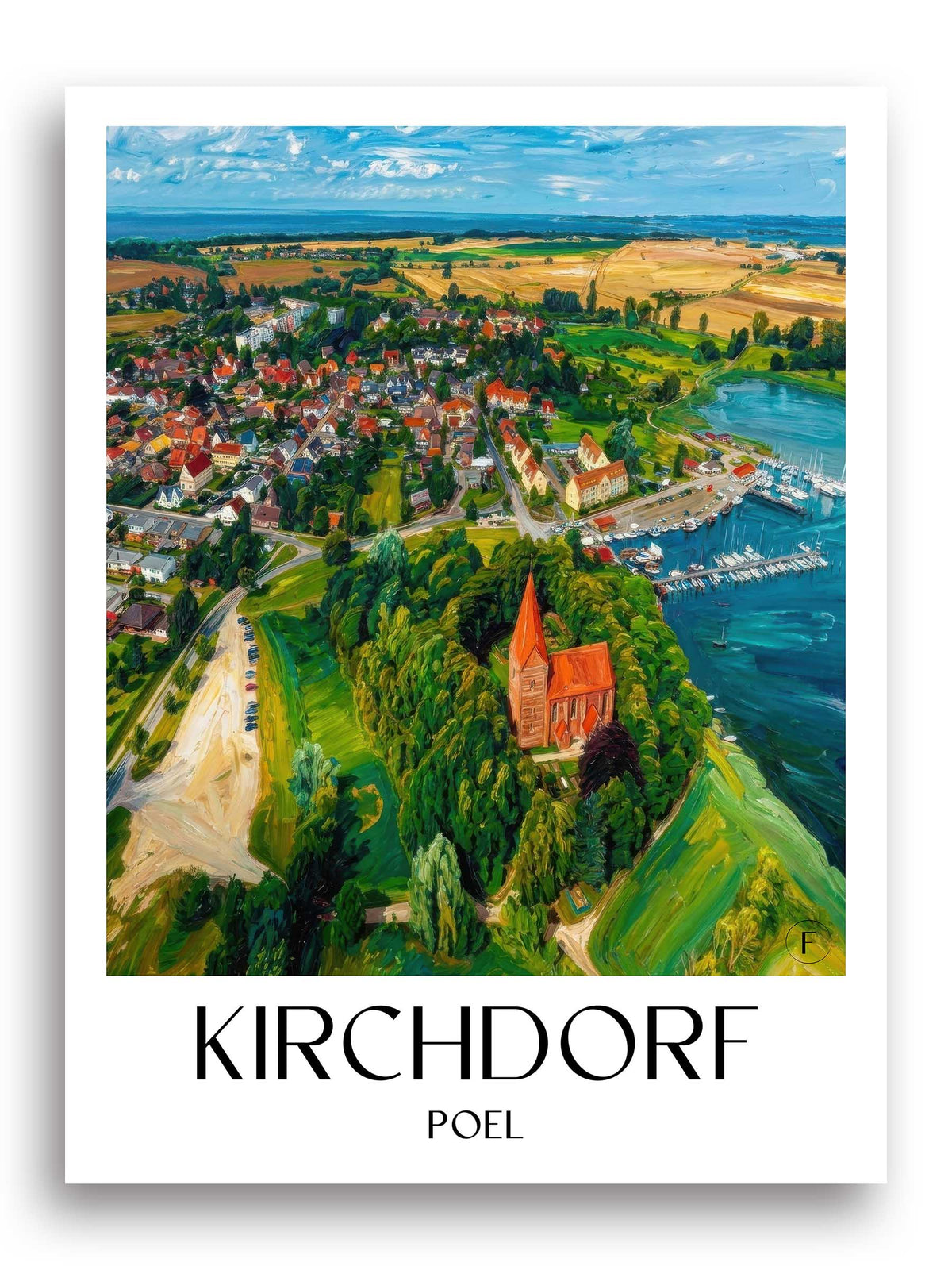 kirchdorf-poel-deutschland-poster-oil-painting-oelgemaelde