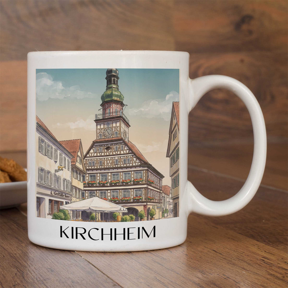 kirchheim-schwäbische-alb-deutschland-kaffeebecher-aquarell