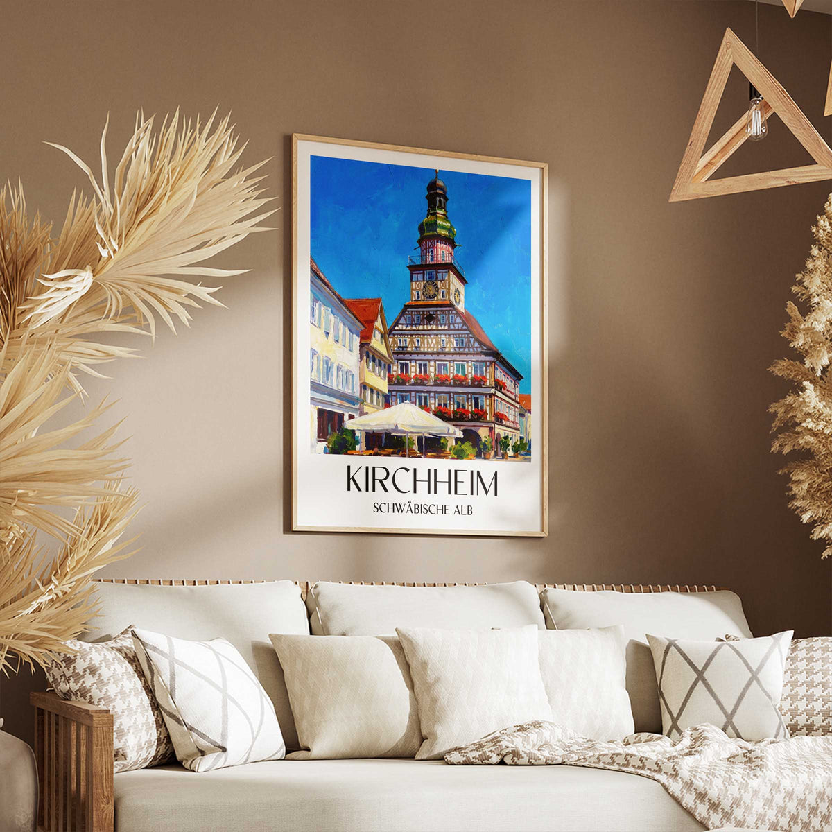 kirchheim-schwäbische-alb-deutschland-poster-oil-painting-oelgemaelde