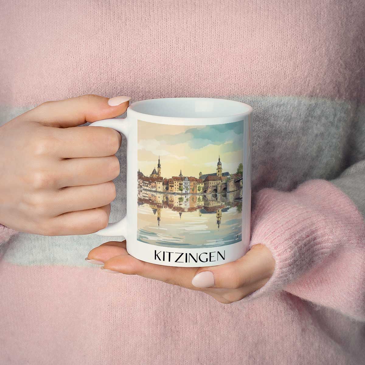 kitzingen-mainschleife-deutschland-kaffeebecher-aquarell