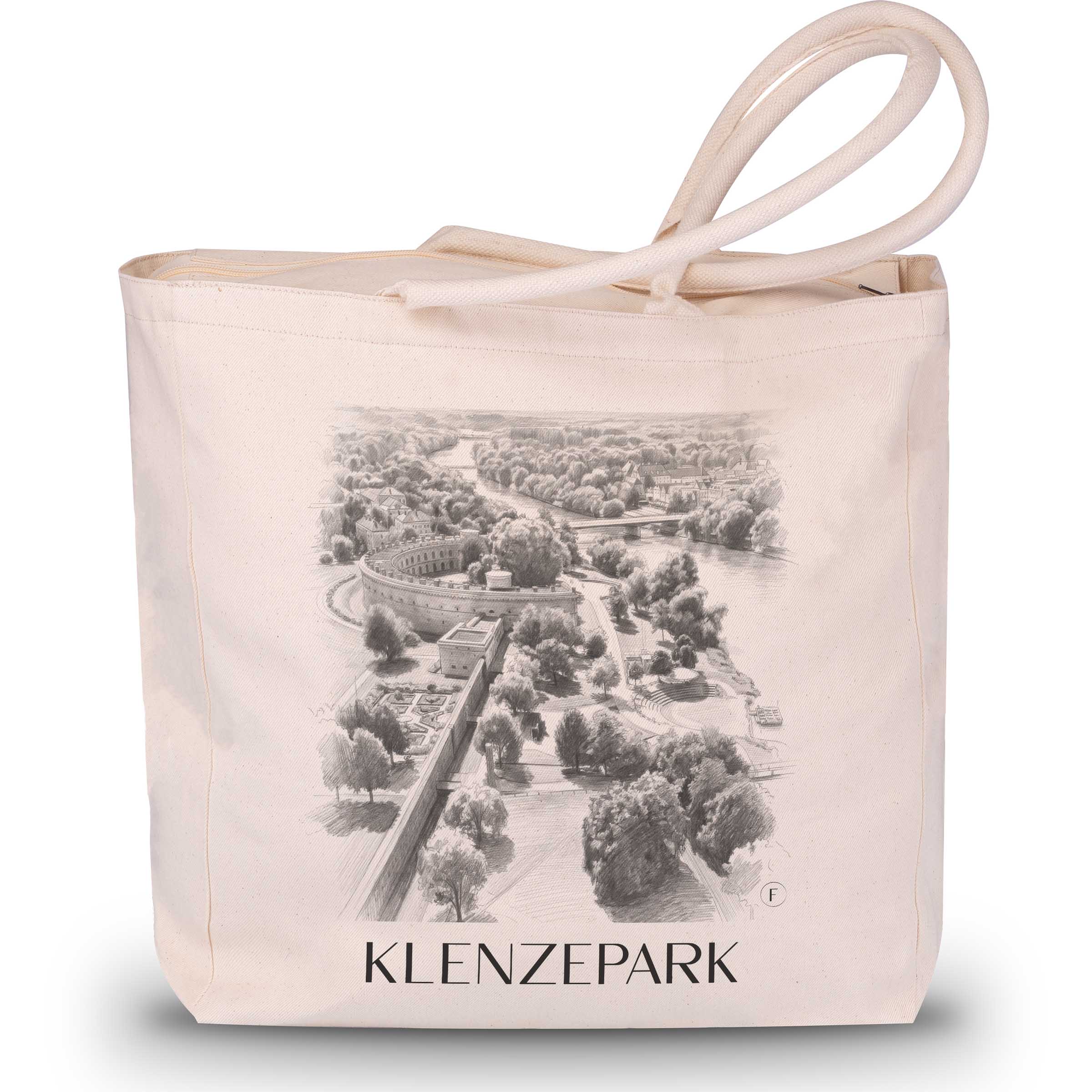 klenzepark-ingolstadt-deutschland-einkaufstasche-bleistift-zeichnung-drawing