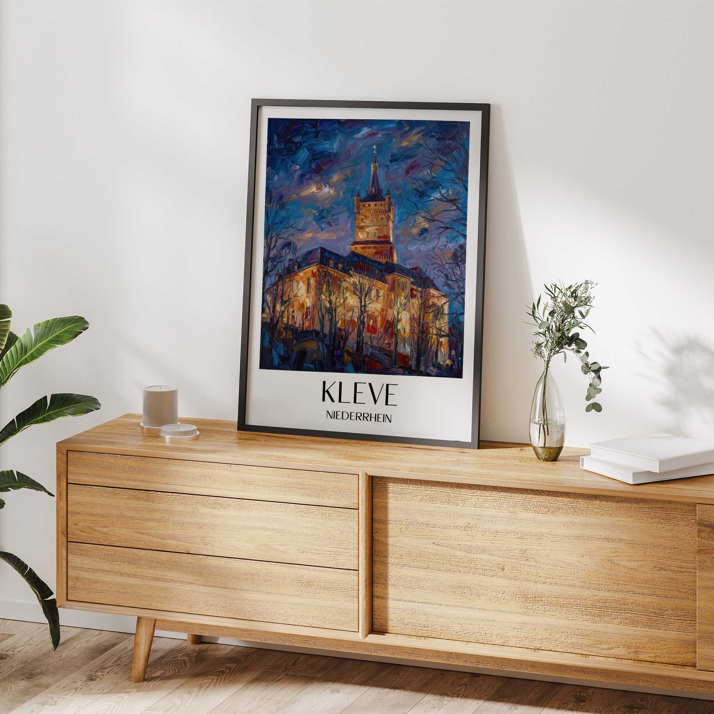 kleve-niederrhein-deutschland-poster-oil-painting-oelgemaelde