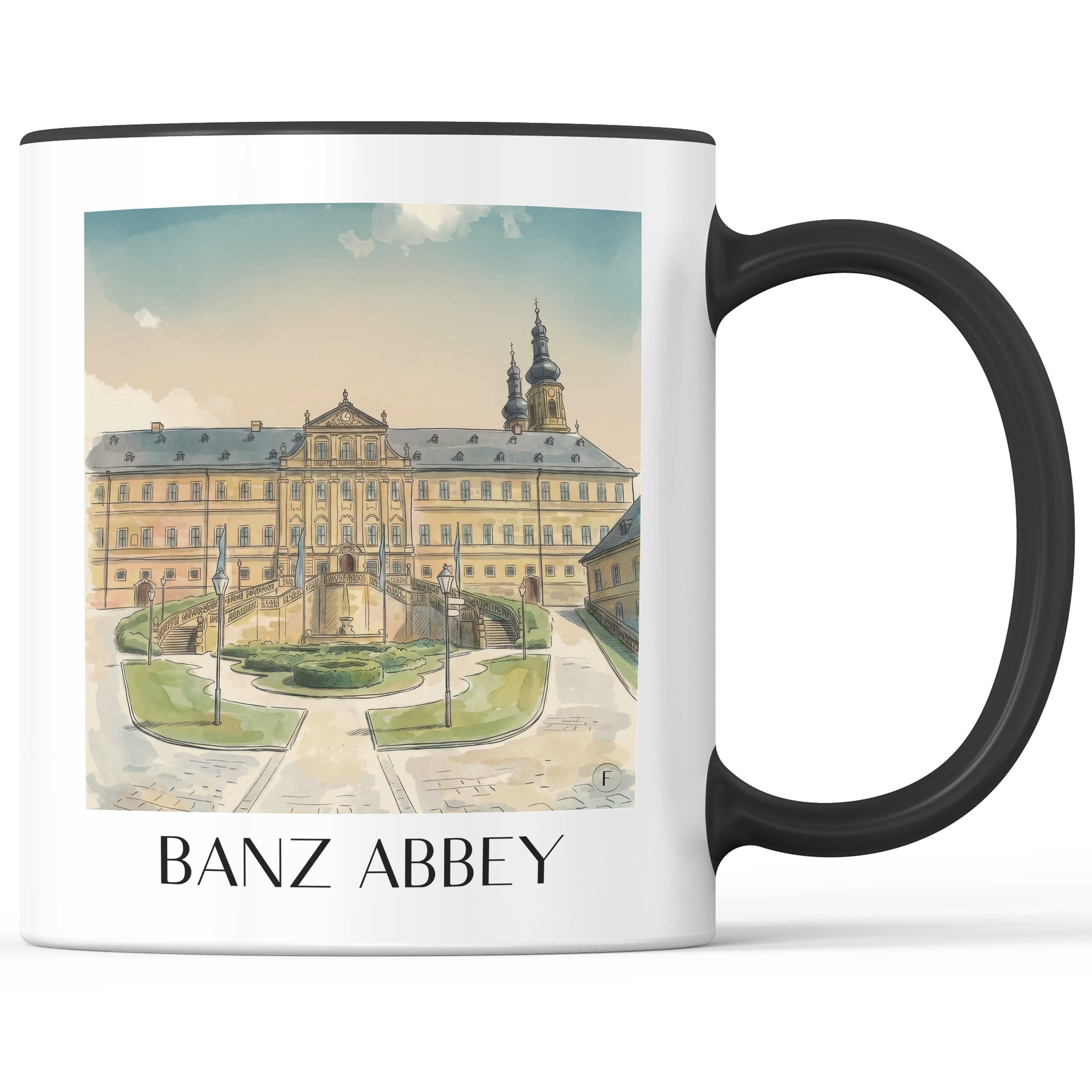Kloster Banz - Deutschland Becher - Kaffeetasse im Aquarell Stil - favplace
