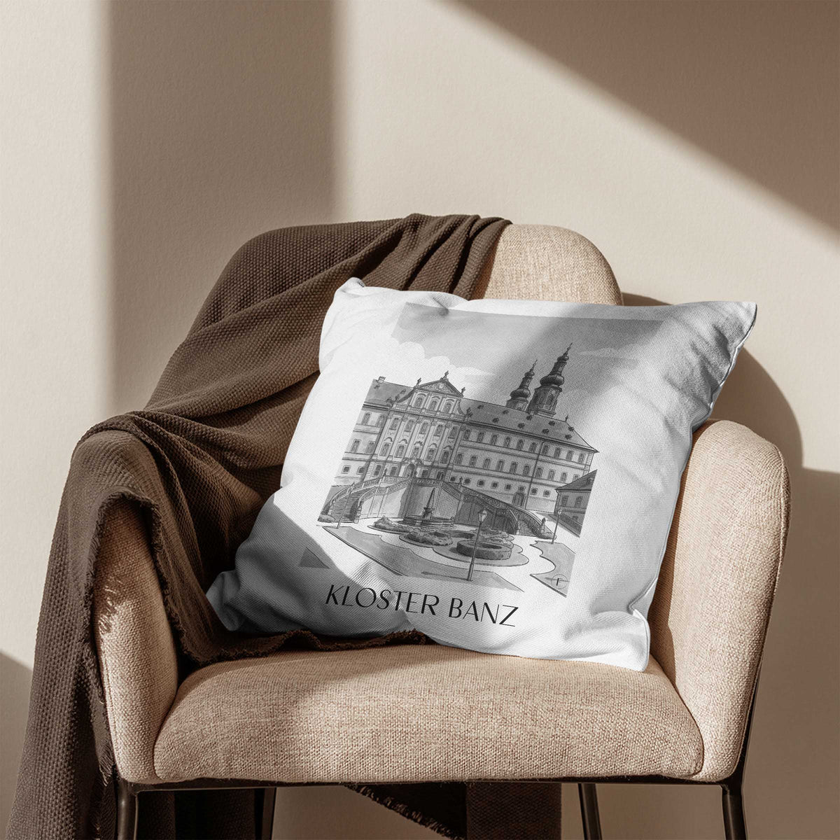 kloster-banz-deutschland-deutschland-kissenbezug-aquarell-schwarz-weiss