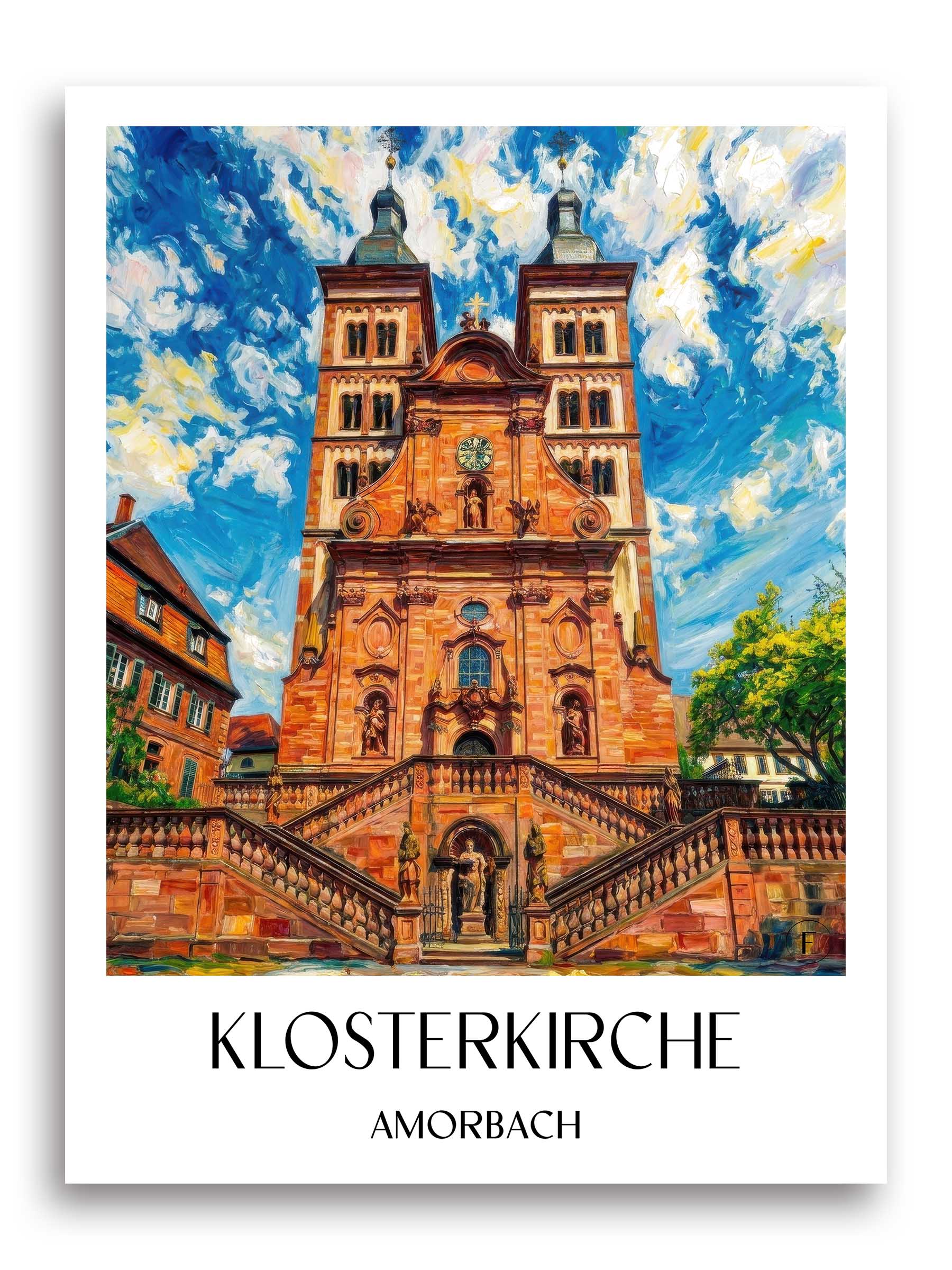 klosterkirche--amorbach-deutschland-poster-oil-painting-oelgemaelde