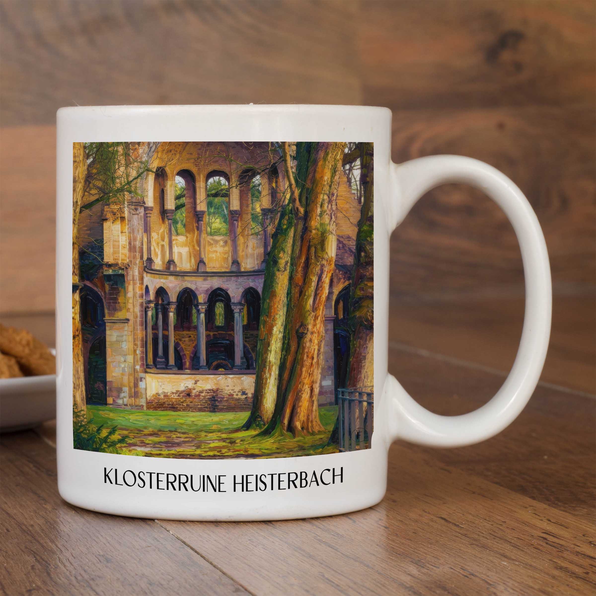 klosterruine-heisterbach-königswinter-deutschland-kaffeebecher-oil-painting-oelgemaelde
