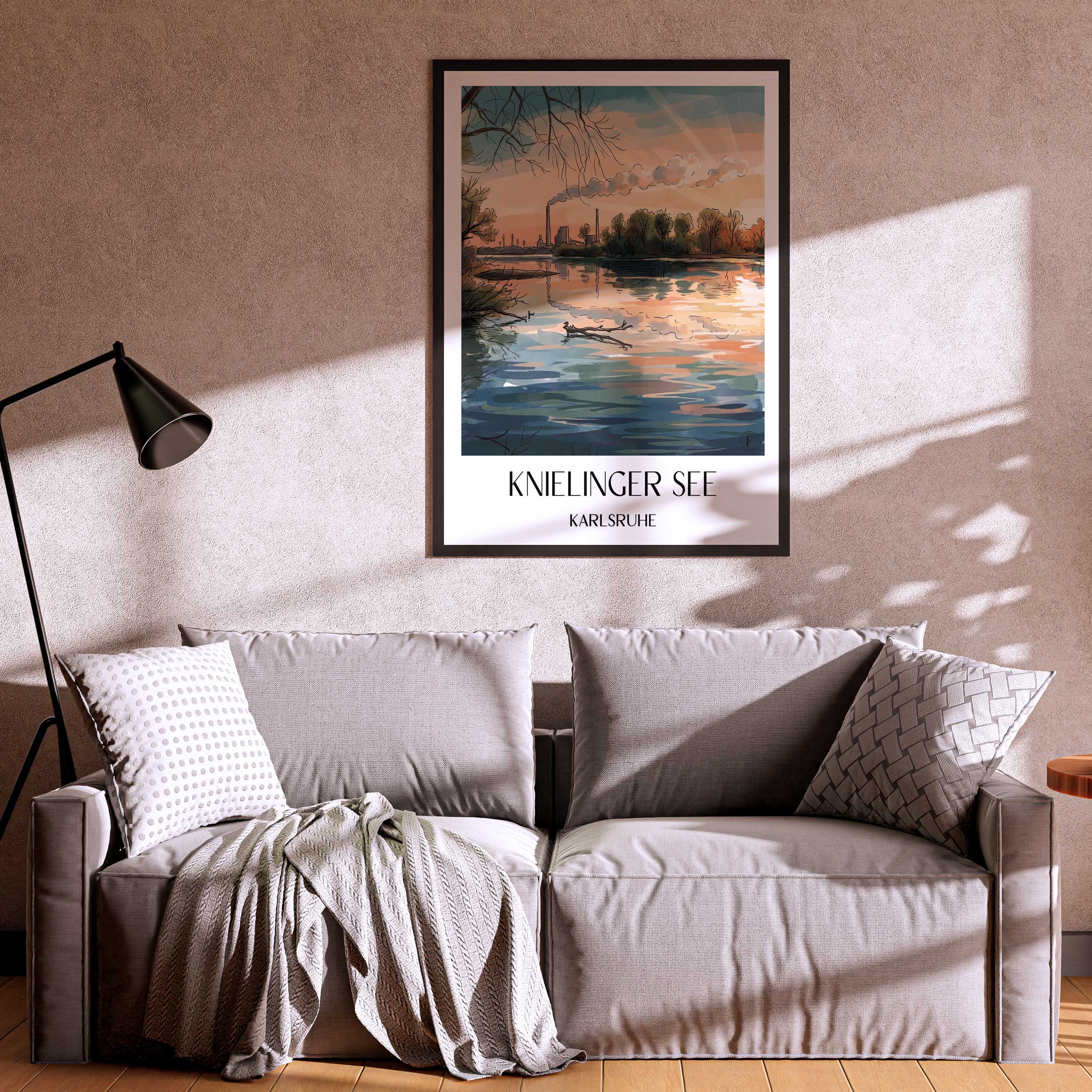 knielinger-see-karlsruhe-deutschland-poster-aquarell