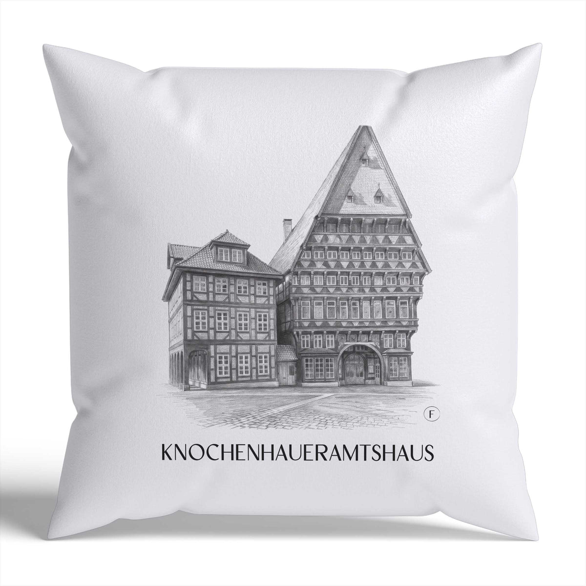 knochenhaueramtshaus-hildesheim-deutschland-kissenbezug-bleistift-zeichnung-drawing