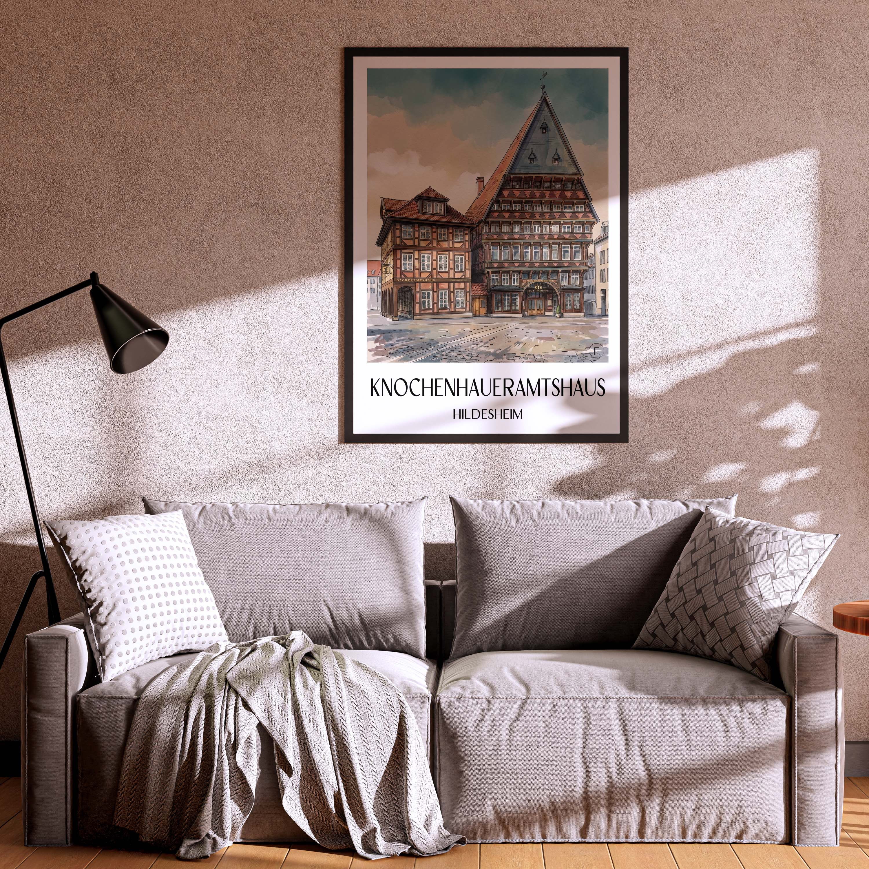 knochenhaueramtshaus-hildesheim-deutschland-poster-aquarell