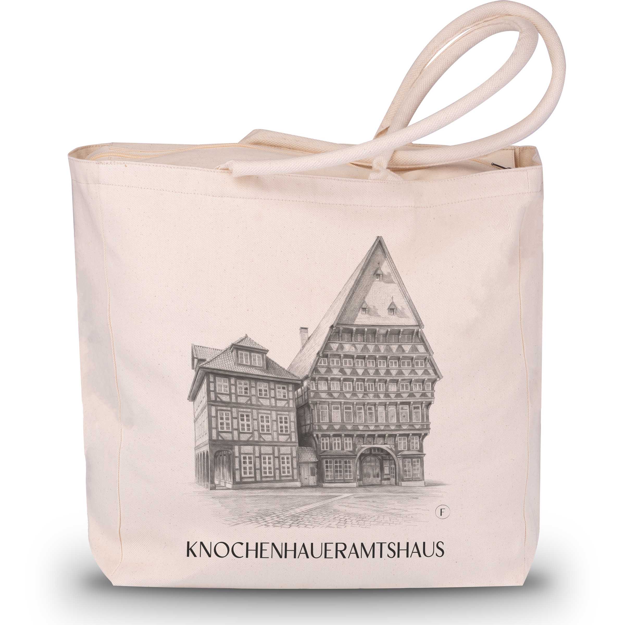 knochenhaueramtshaus-hildesheim-deutschland-einkaufstasche-bleistift-zeichnung-drawing