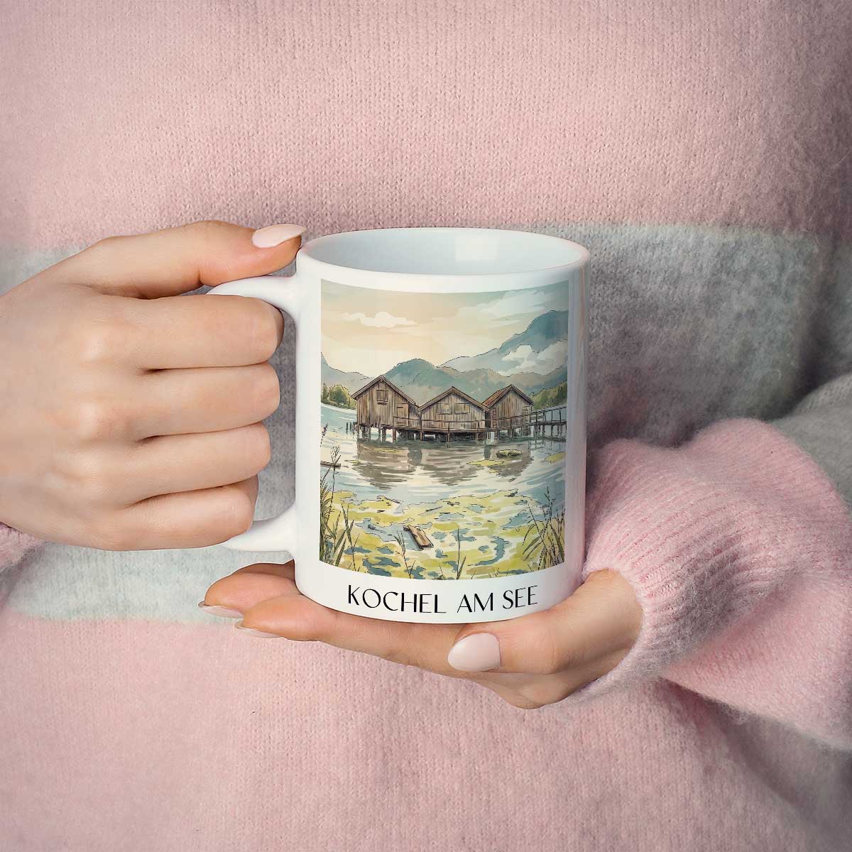 kochel-am-see-tölzer-land-deutschland-kaffeebecher-aquarell