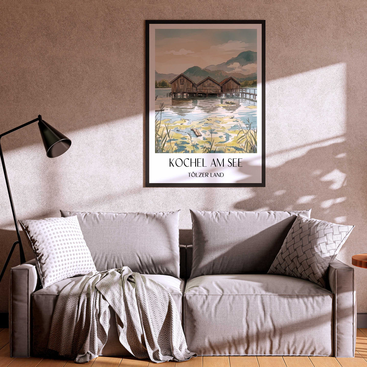 kochel-am-see-tölzer-land-deutschland-poster-aquarell