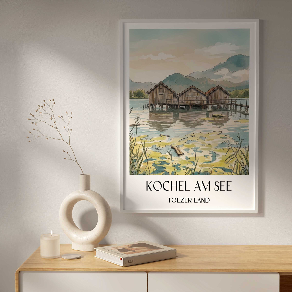 kochel-am-see-tölzer-land-deutschland-poster-aquarell