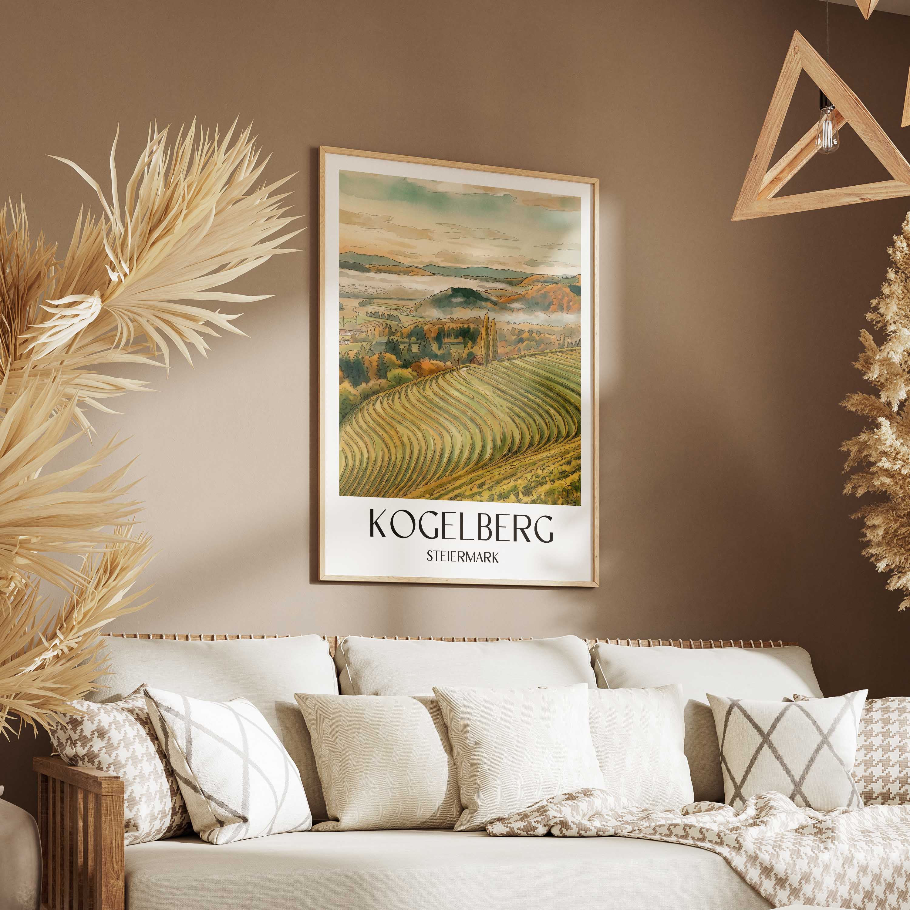 kogelberg-steiermark-österreich-poster-aquarell