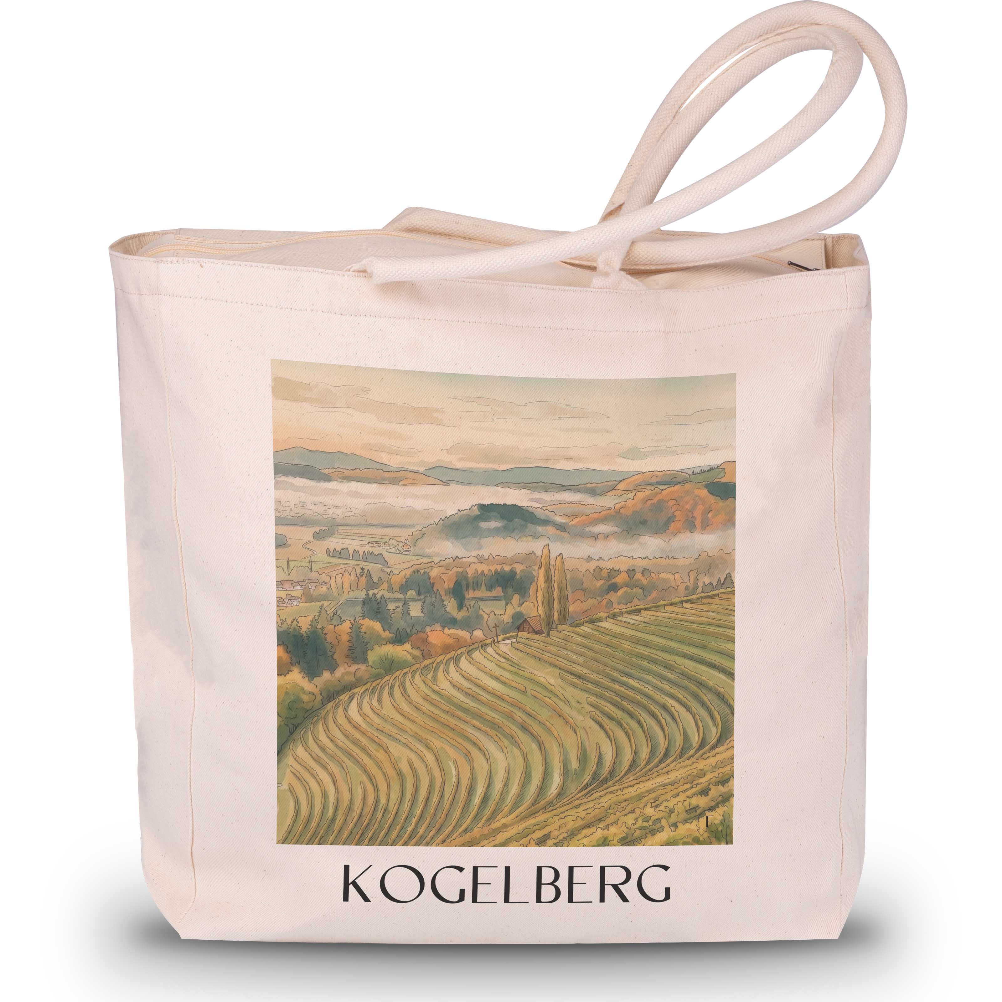 kogelberg-steiermark-österreich-einkaufstasche-aquarell