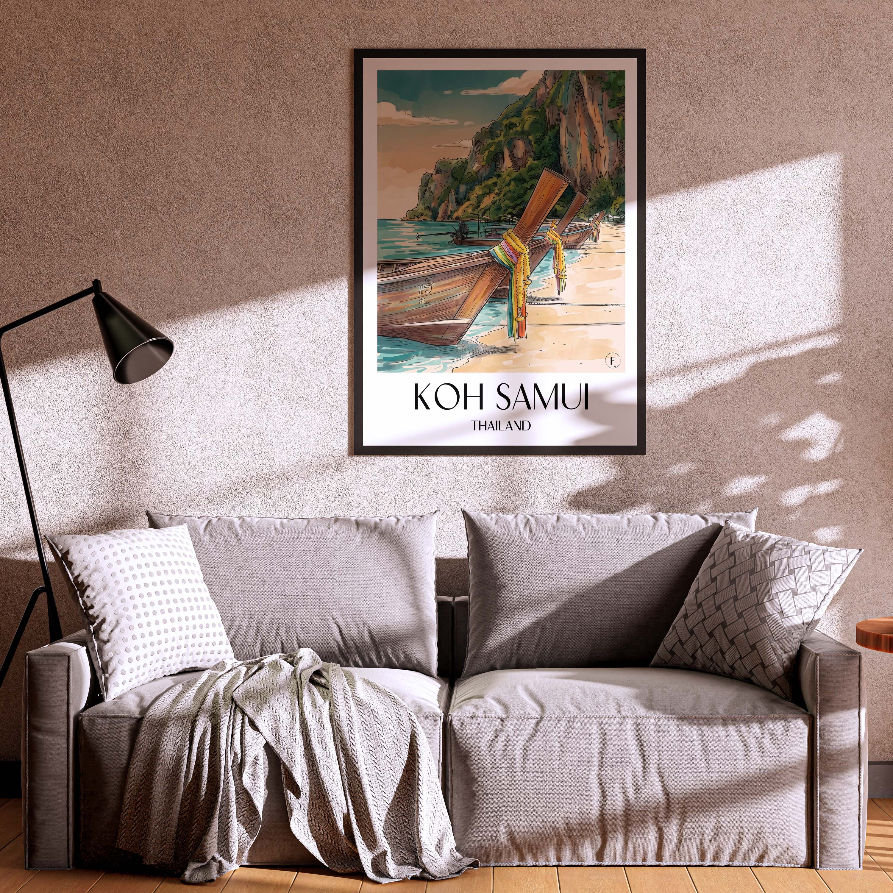 koh-samui-thailand-poster-aquarell