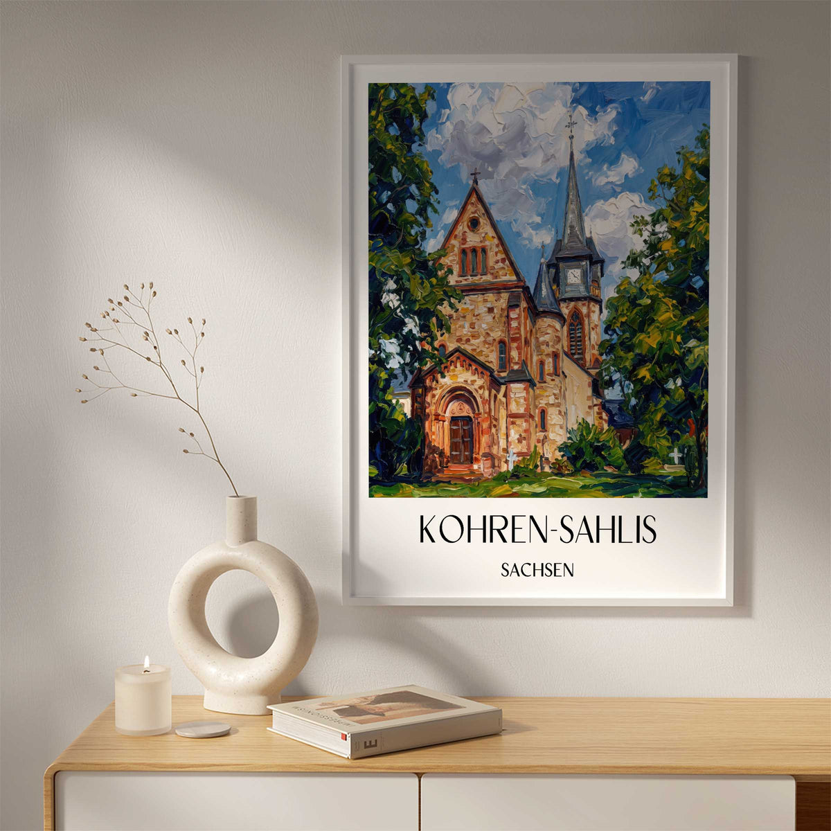 kohren-sahlis-sachsen-deutschland-poster-oil-painting-oelgemaelde