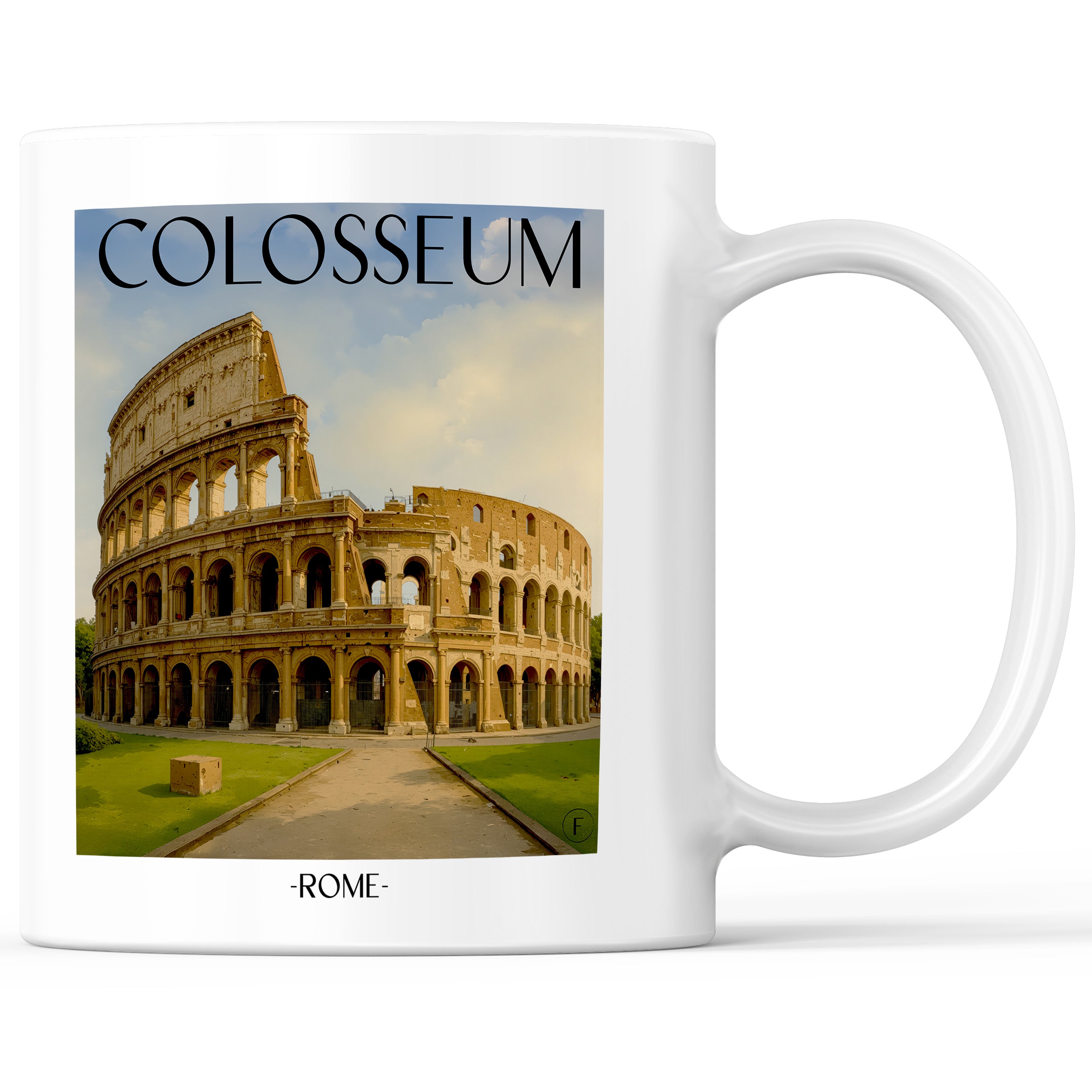 Kolosseum Kaffeebecher - Rom - Italien Becher - Kaffeetasse im Aquarell Stil - favplace
