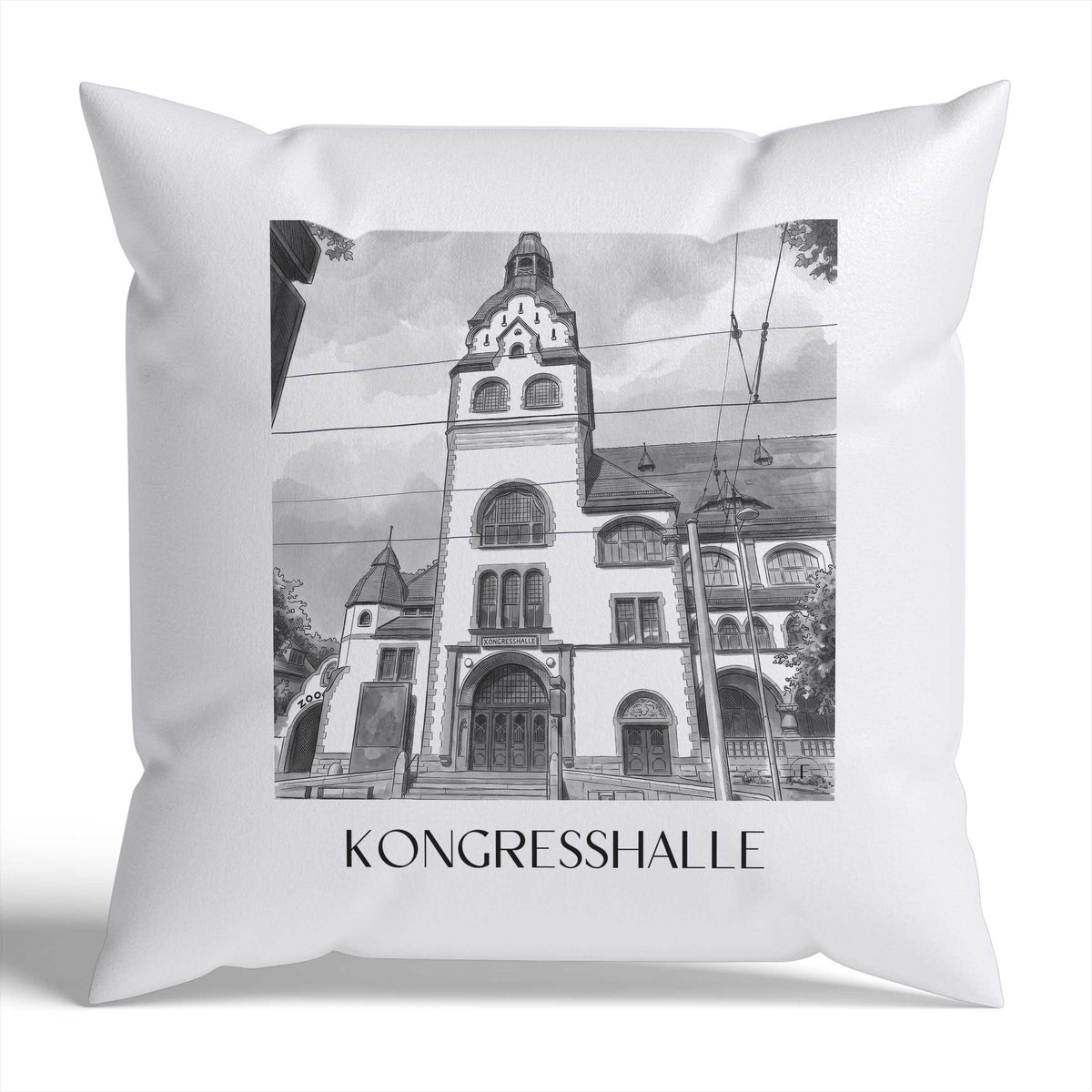 kongresshalle-leipzig-deutschland-kissenbezug-aquarell-schwarz-weiss