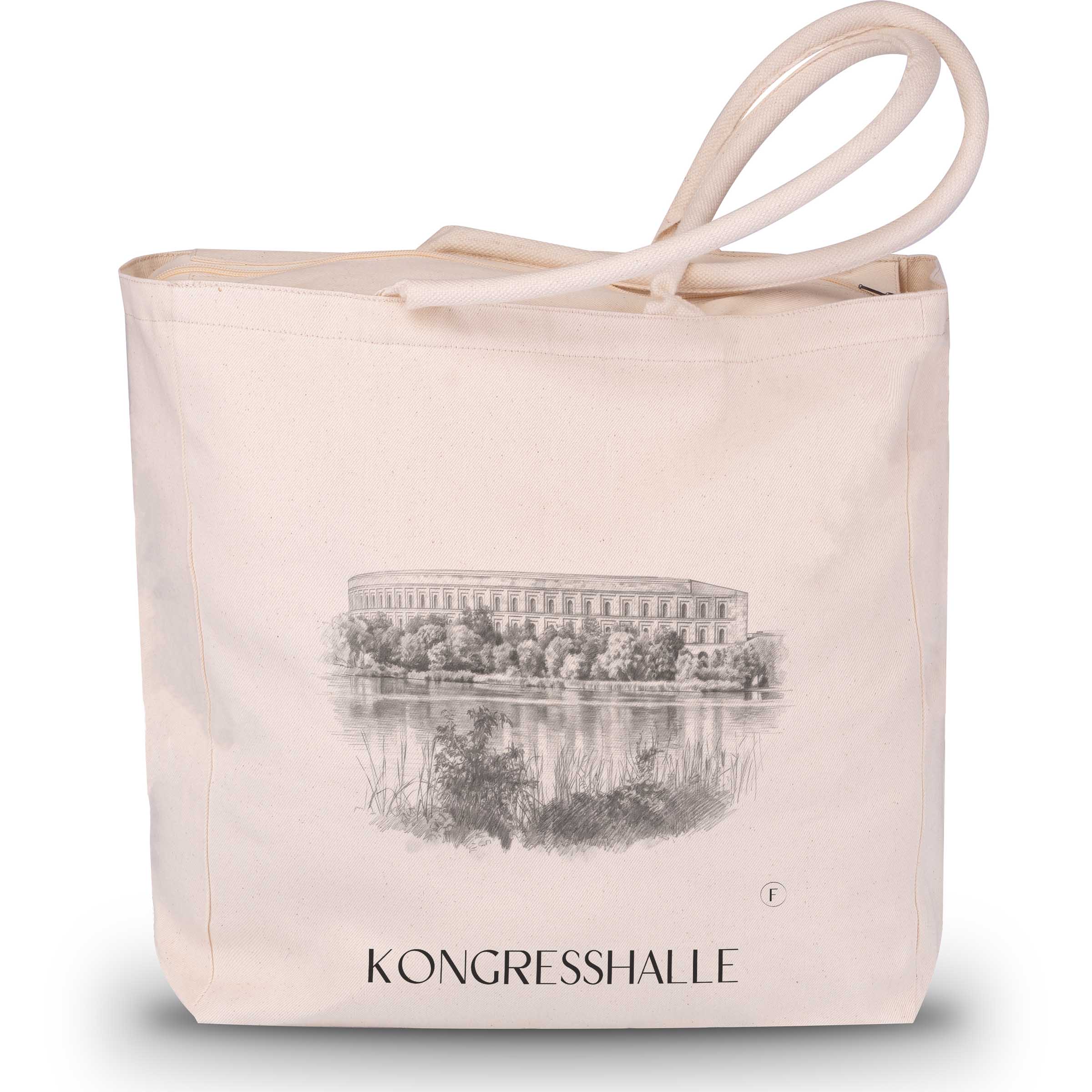 kongresshalle-nürnberg-deutschland-einkaufstasche-bleistift-zeichnung-drawing